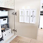 開け閉めいらずだから取り出し楽ちん♪セリアのプルアウトボックス