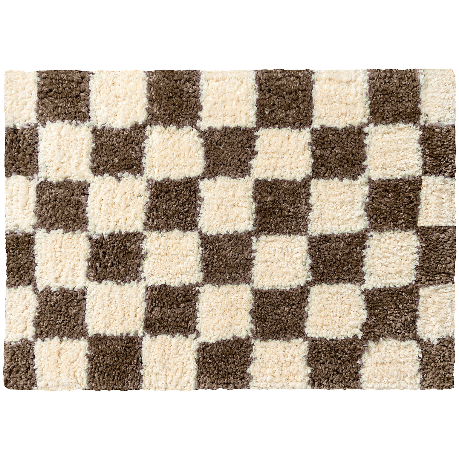 【BRID】Morocco CHECKER RUG 50×70　モロッコ チェッカー ラグ