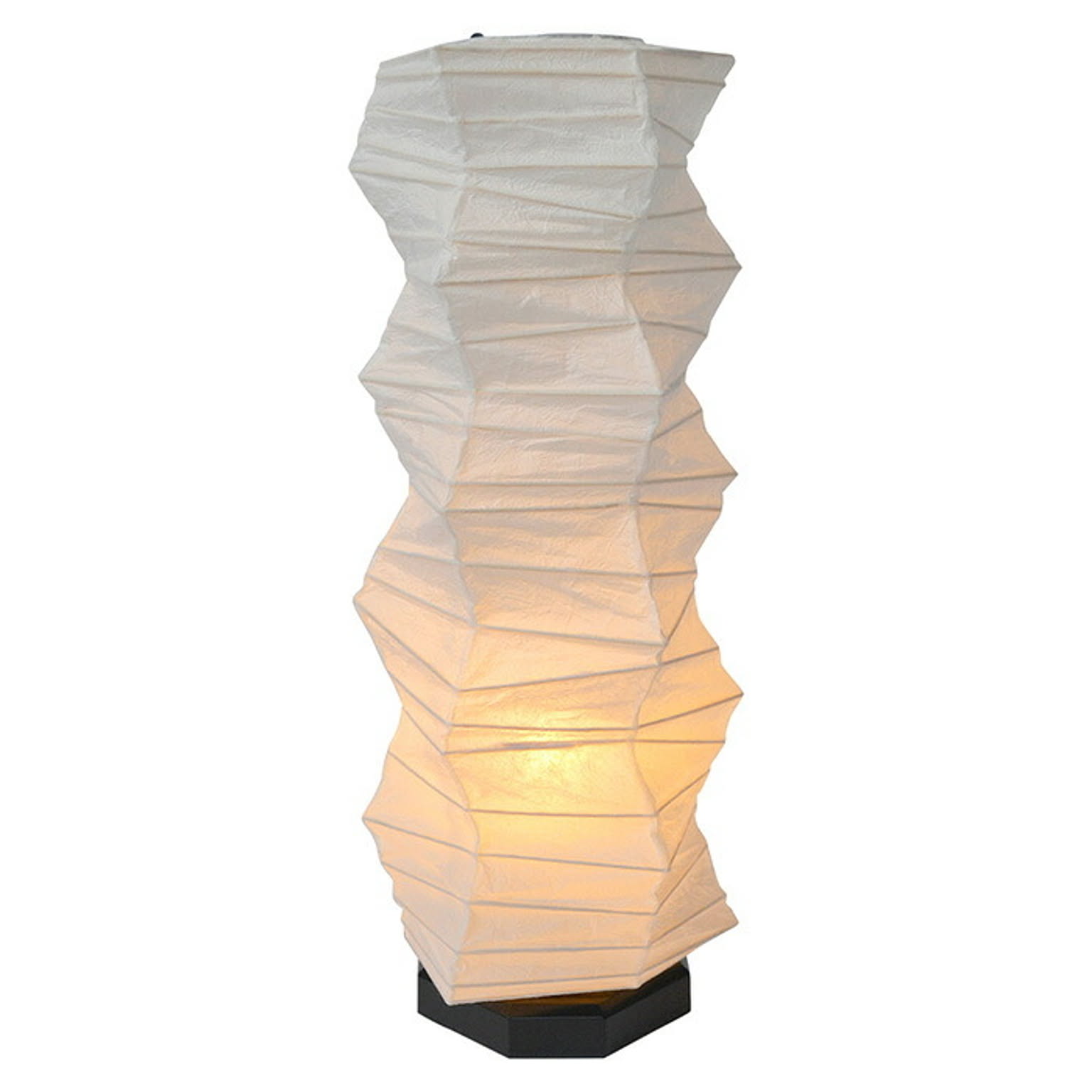 テーブルライト 和紙 boko 揉み紙 電球付属 幅190x奥行190x高さ480mm 彩光デザイン