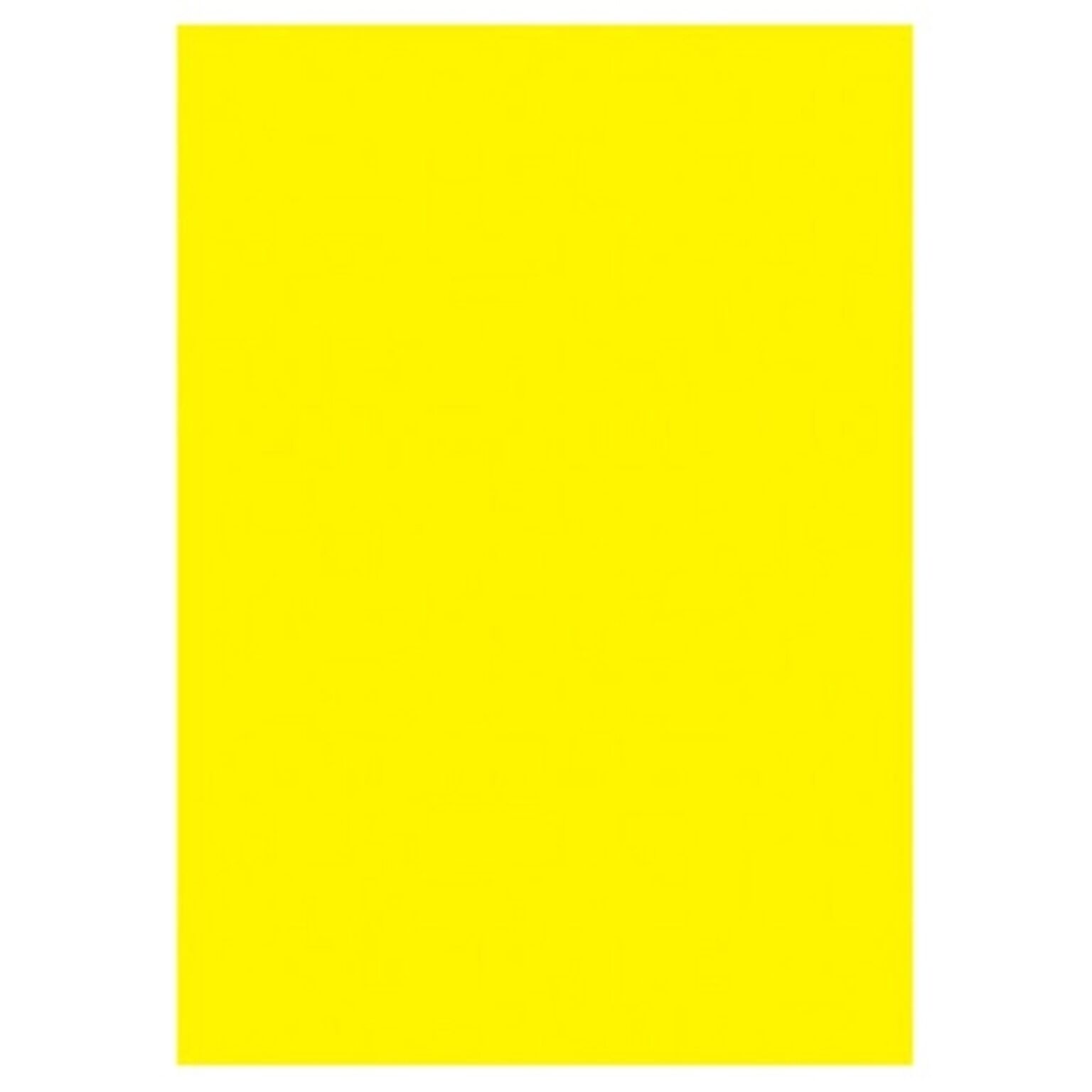 （まとめ）タカ印 蛍光ポスター 13-3185 A4 レモン 10枚×5セット
