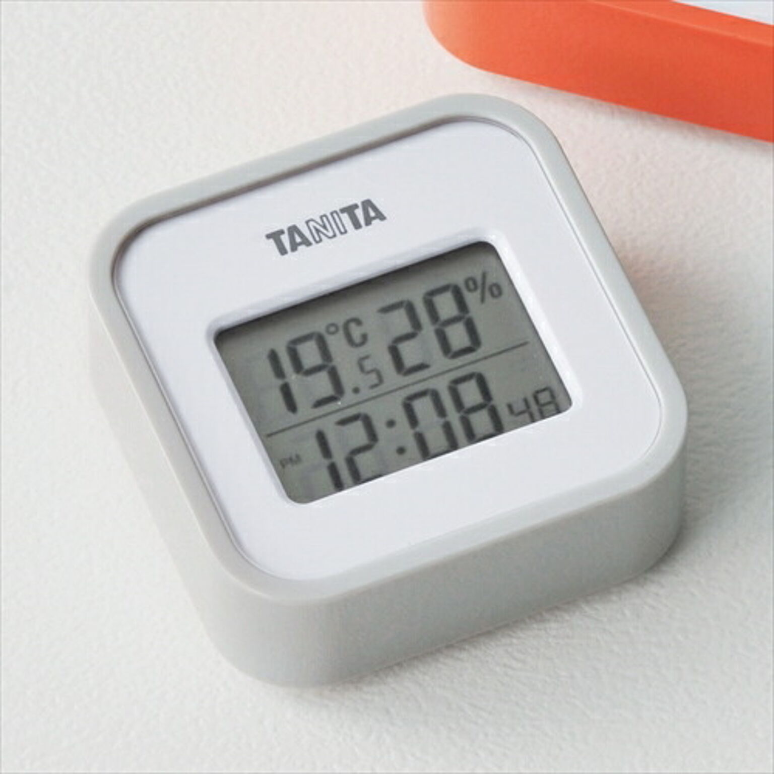 タニタ　デジタル温湿度計　グレー K20107947