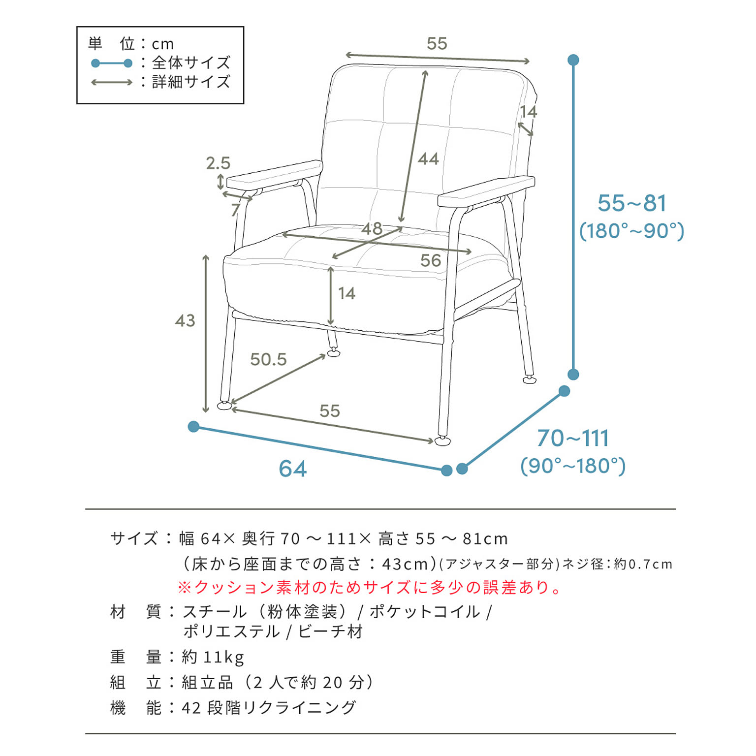 コンパクトソファ