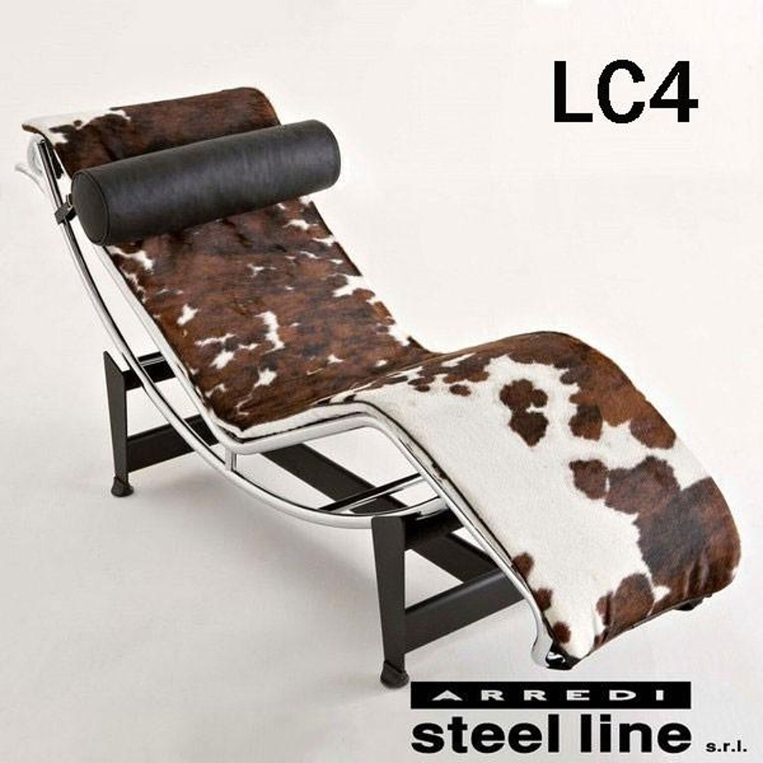 寝椅子 コルビュジエ LC4 ポニー毛皮 シェーズ・ロング Chaise Longue　イタリア製