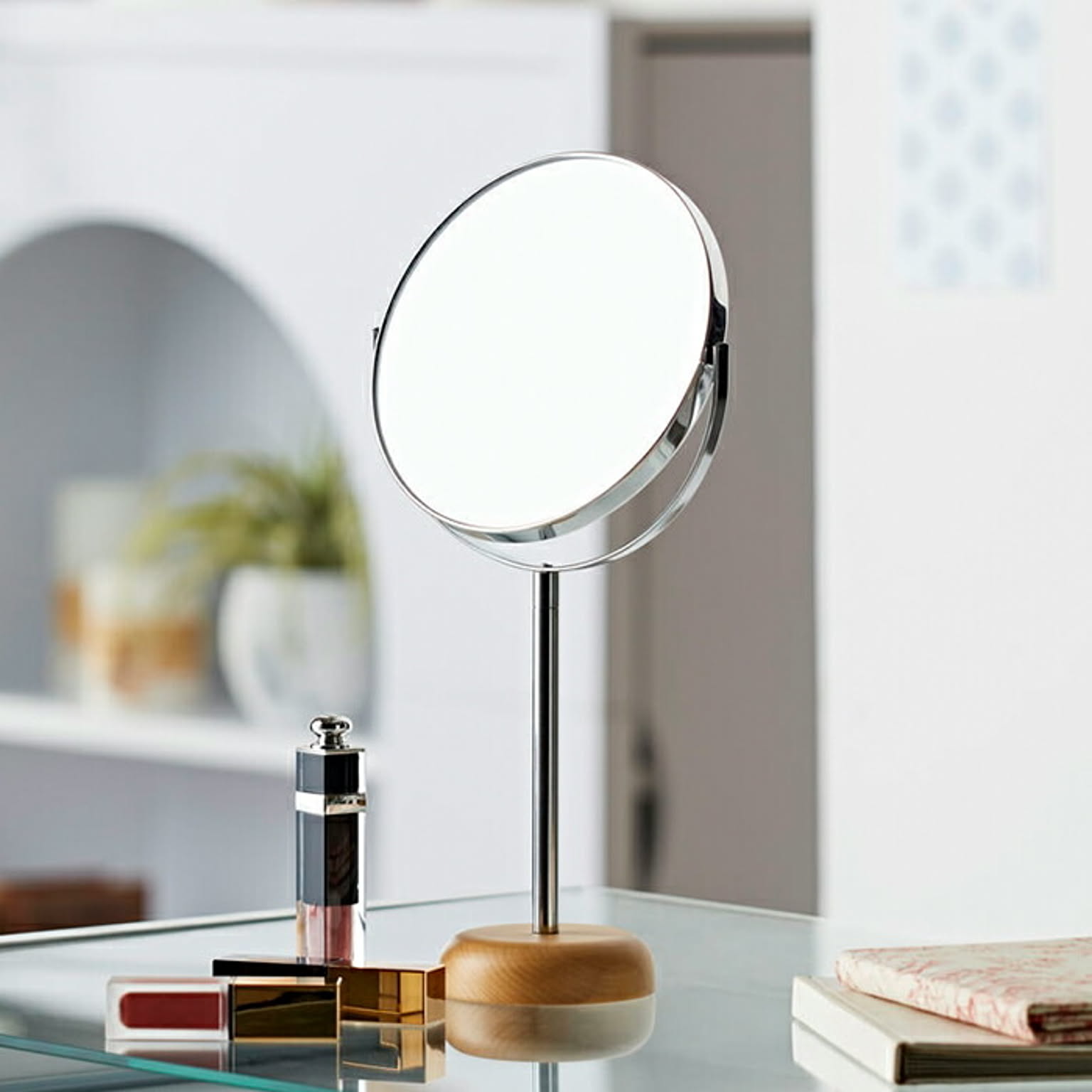 両面ミラー Acoustic アコウスティック 組立式 AC-6L 幅16x奥行8x高さ31.6cm 岩附