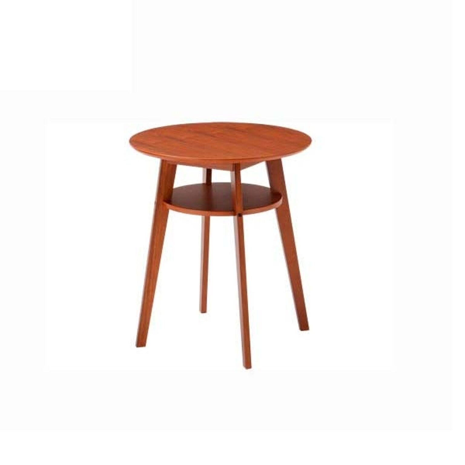 あずま工芸 ディオーネ 円形サイドテーブル 天然木ウォールナット MDF SST990