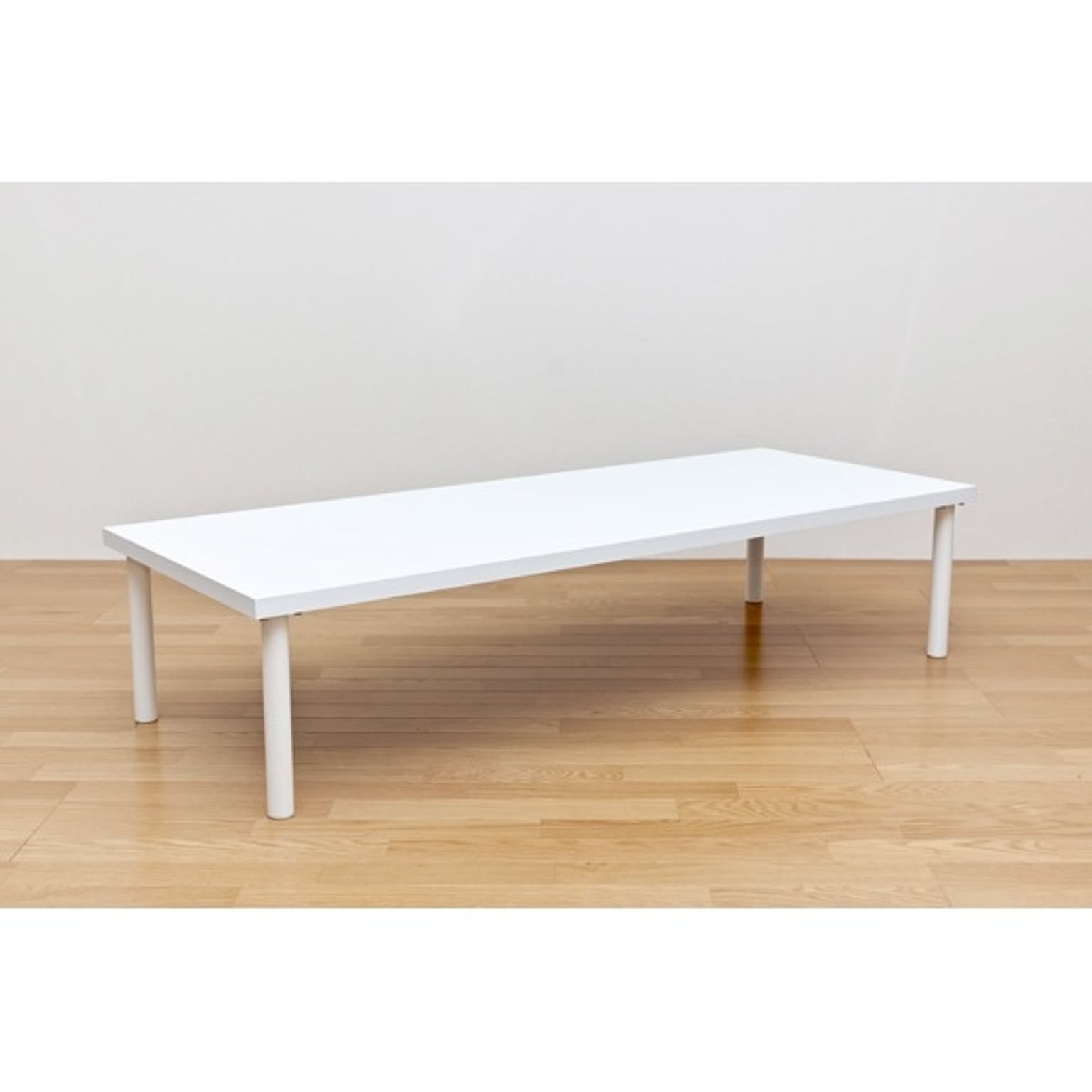 フリーローテーブル(作業台/PCデスク/センターテーブル) 幅150cm×奥行60cm ホワイト(白) 天板厚3cm
