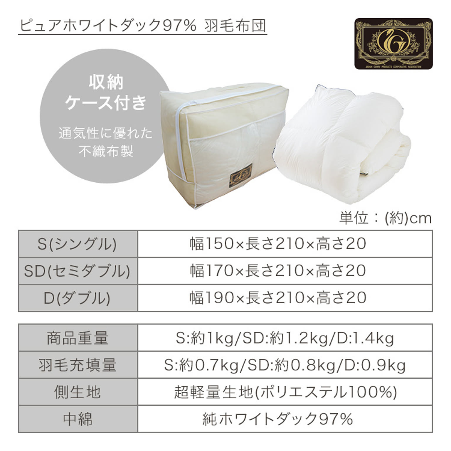 羽毛布団・羽根布団