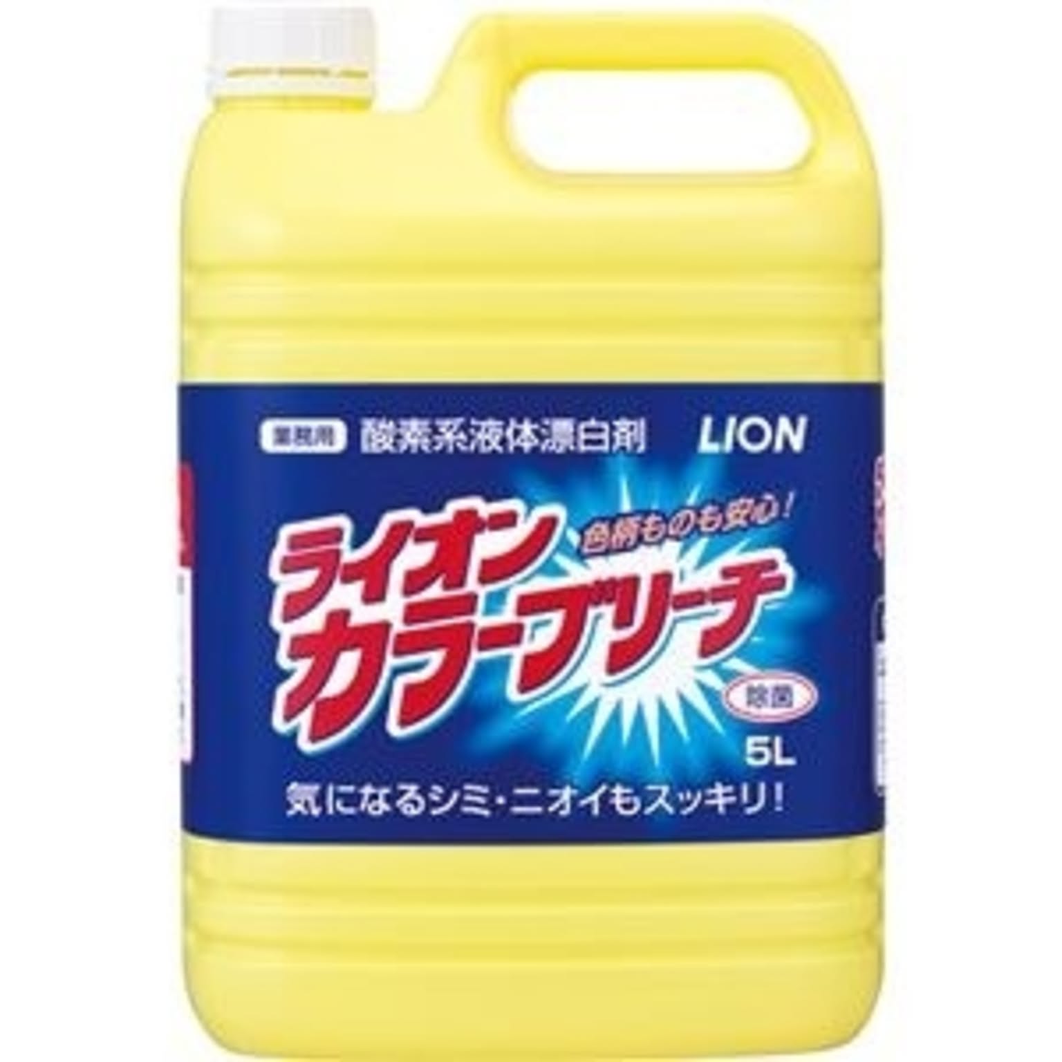 （まとめ）ライオン カラーブリーチ 業務用 5L 1本【×10セット】