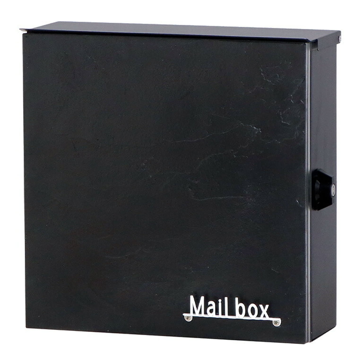 ヤマソロ 1年保証 ポスト 壁掛け おしゃれ 漆喰風 和風 郵便ポスト A4 北欧 ハンドル錠 鍵付き 玄関 防犯 新聞 メールボックス