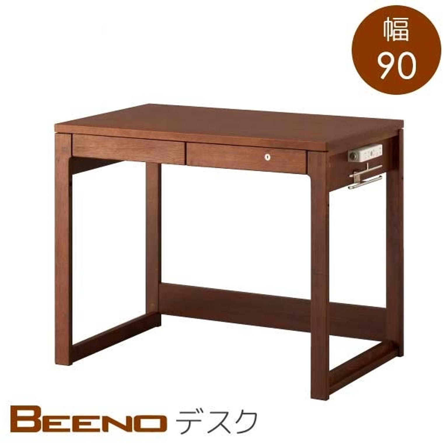 コイズミ デスク BDD-171 WT ブラウン ナラ材 幅90 奥行60 高さ コイズミ デスク BDD-171 WT ブラウン ナラ材 幅90 奥行60 高さ