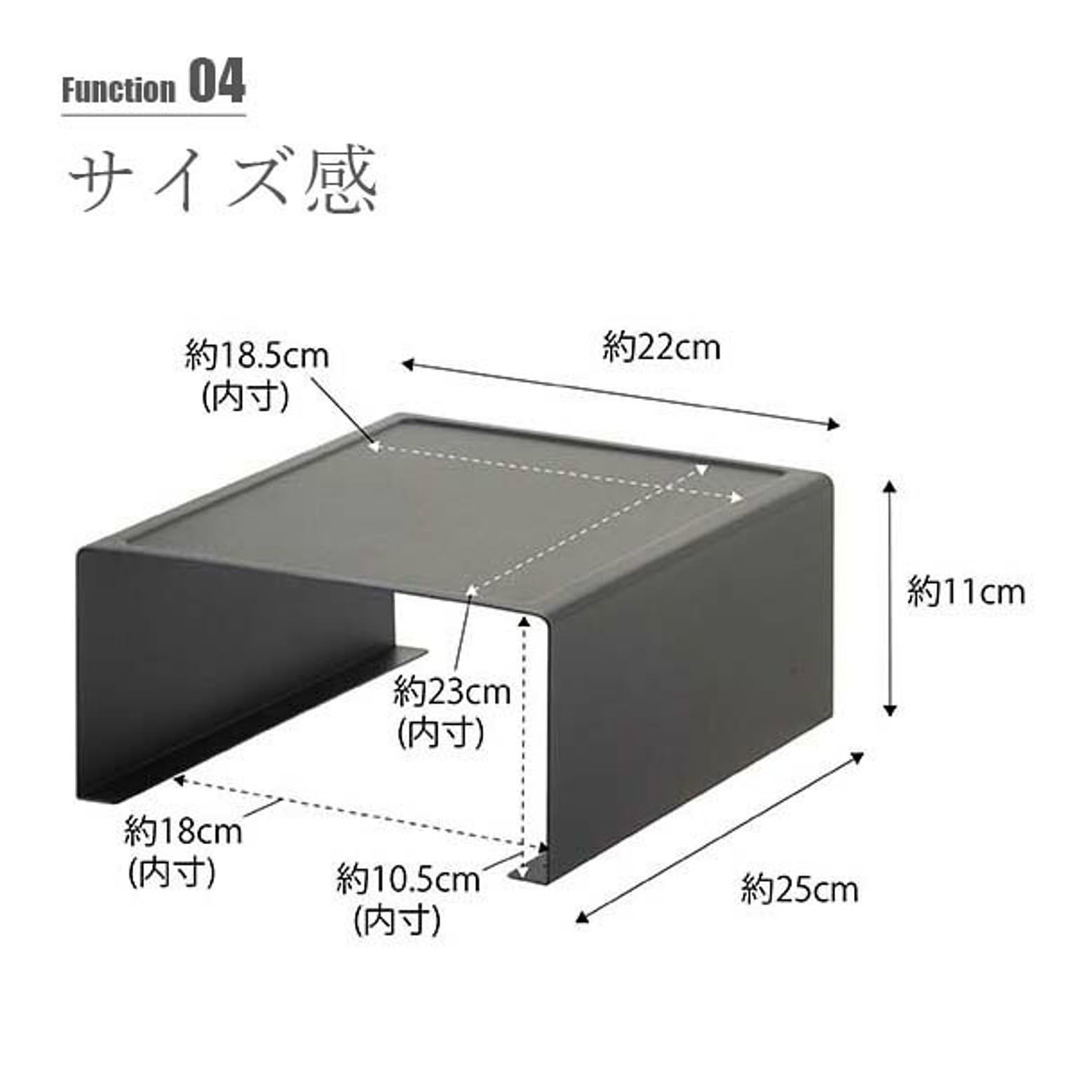 整理ボックス・コの字ラック