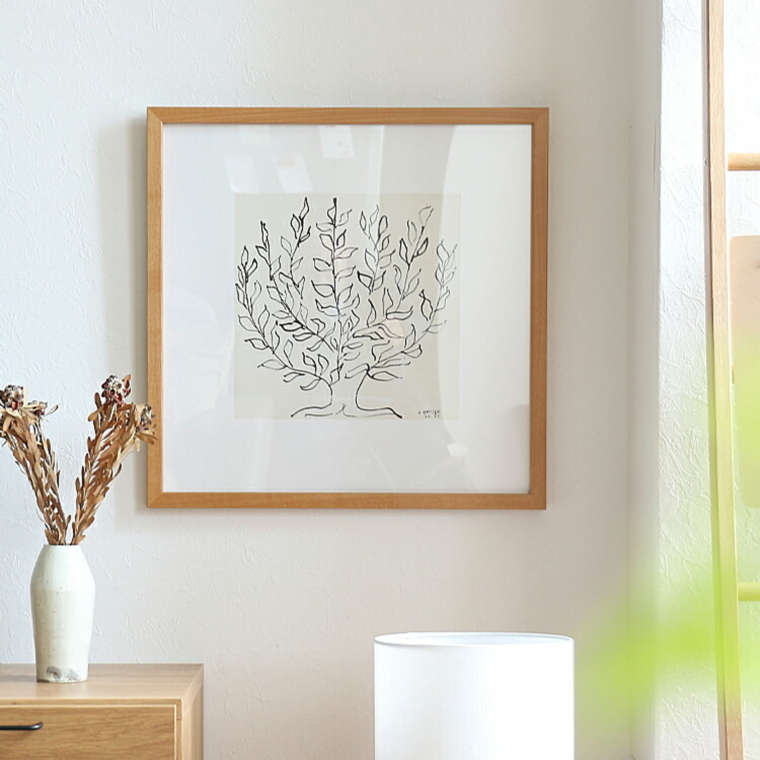 アートポスター　Henri Matisse「低木」　ナチュラルフレーム