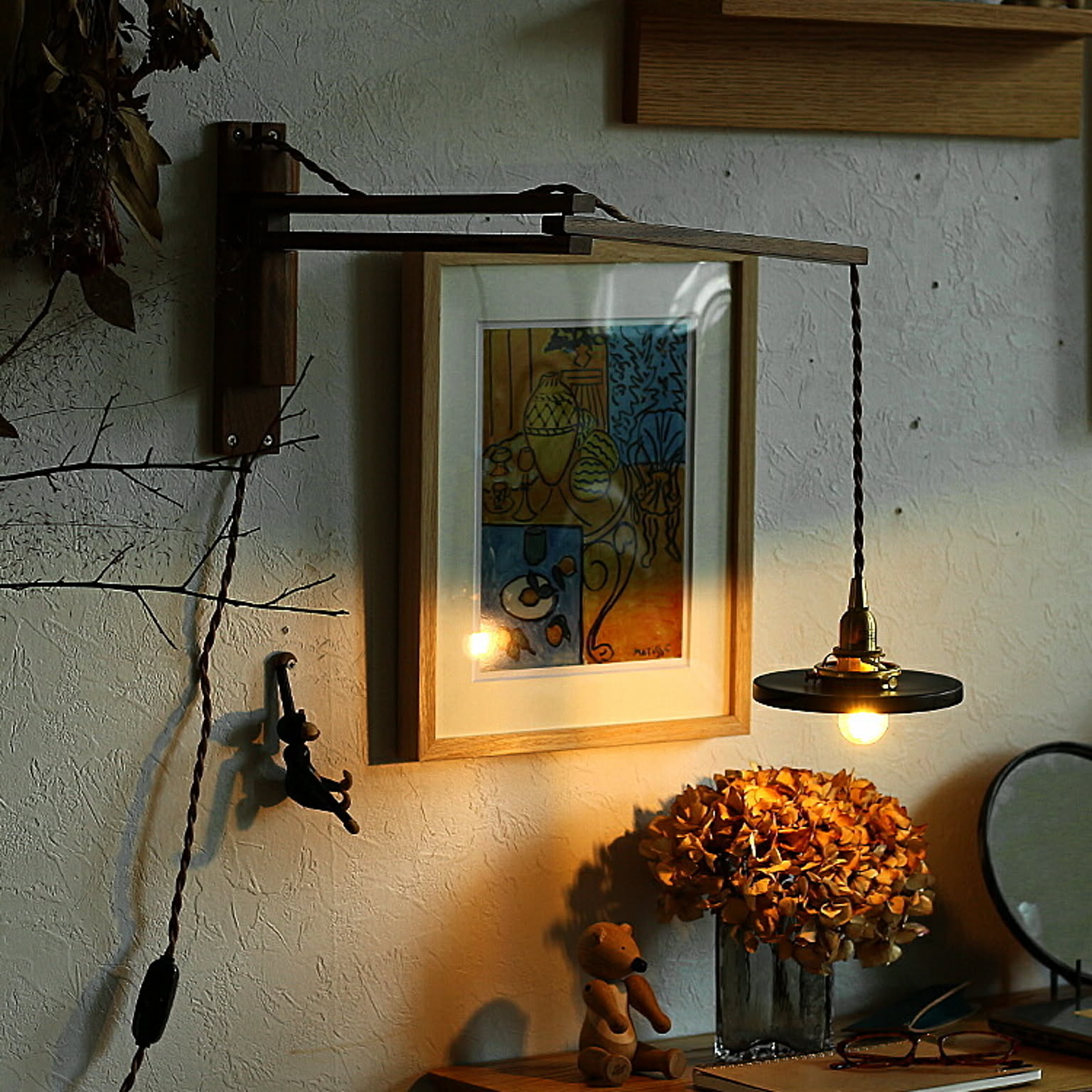 ウォールランプ　Wood Bracket Pent