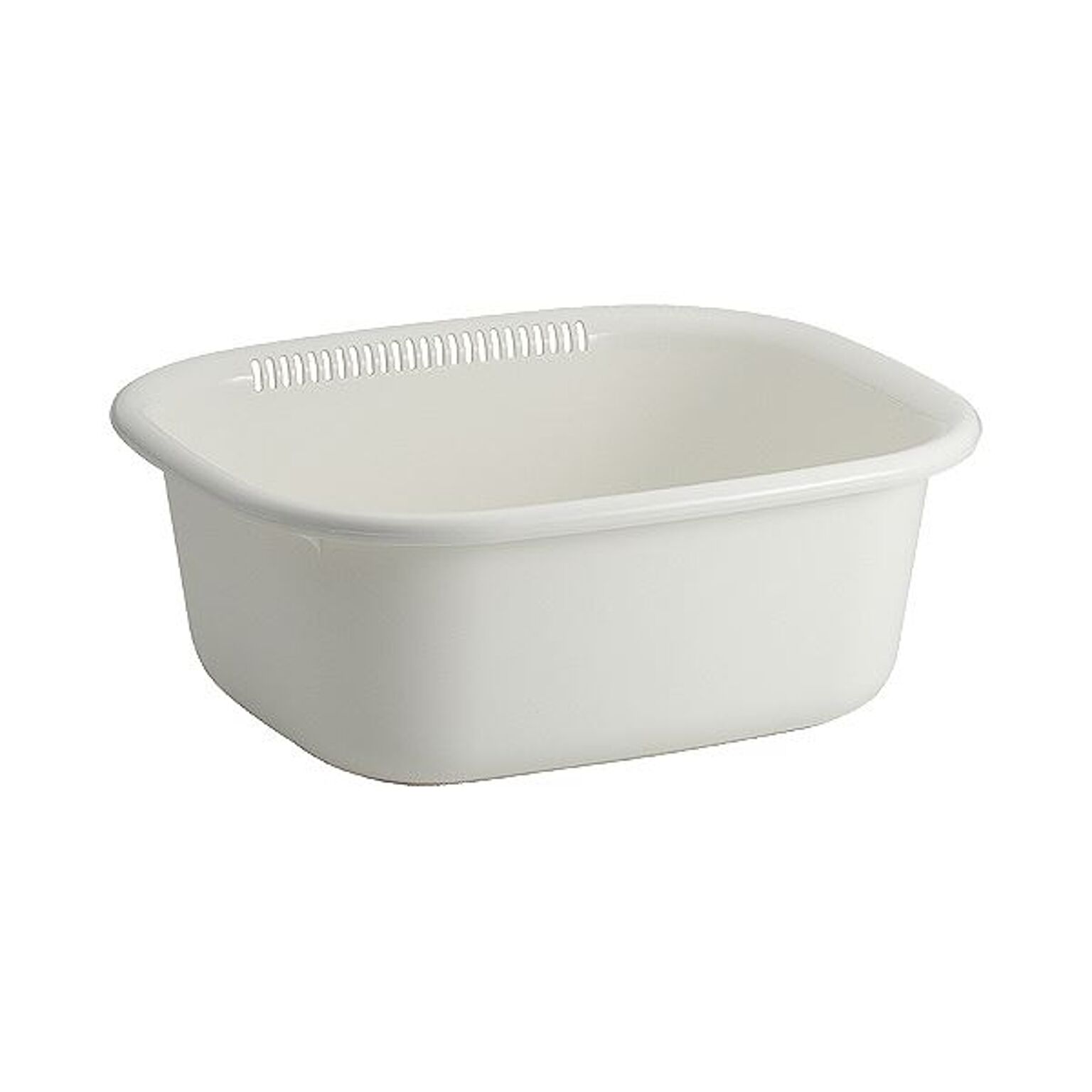 （まとめ） アスベル ポゼ 洗い桶角型 小 ホワイト 1個 【×5セット】