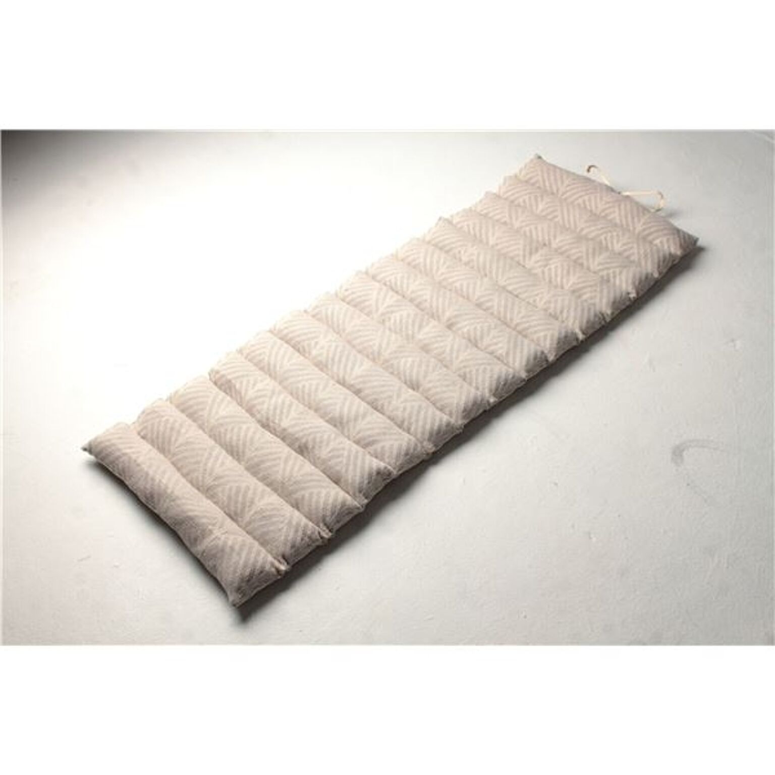 インド綿使用 ロングクッション/座布団 【ホワイト】 43×120cm 『クラック』【代引不可】