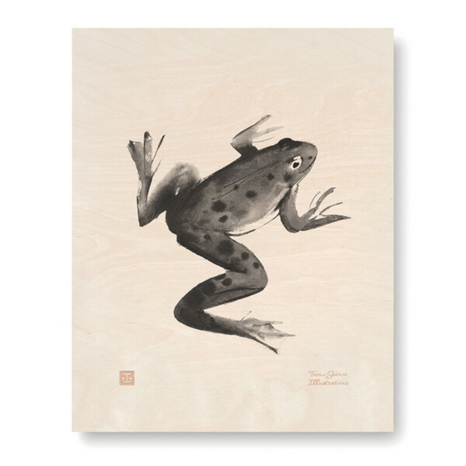 木のポスター Teemu Jarvi 24x30 FROG カエル POWRG-FR2