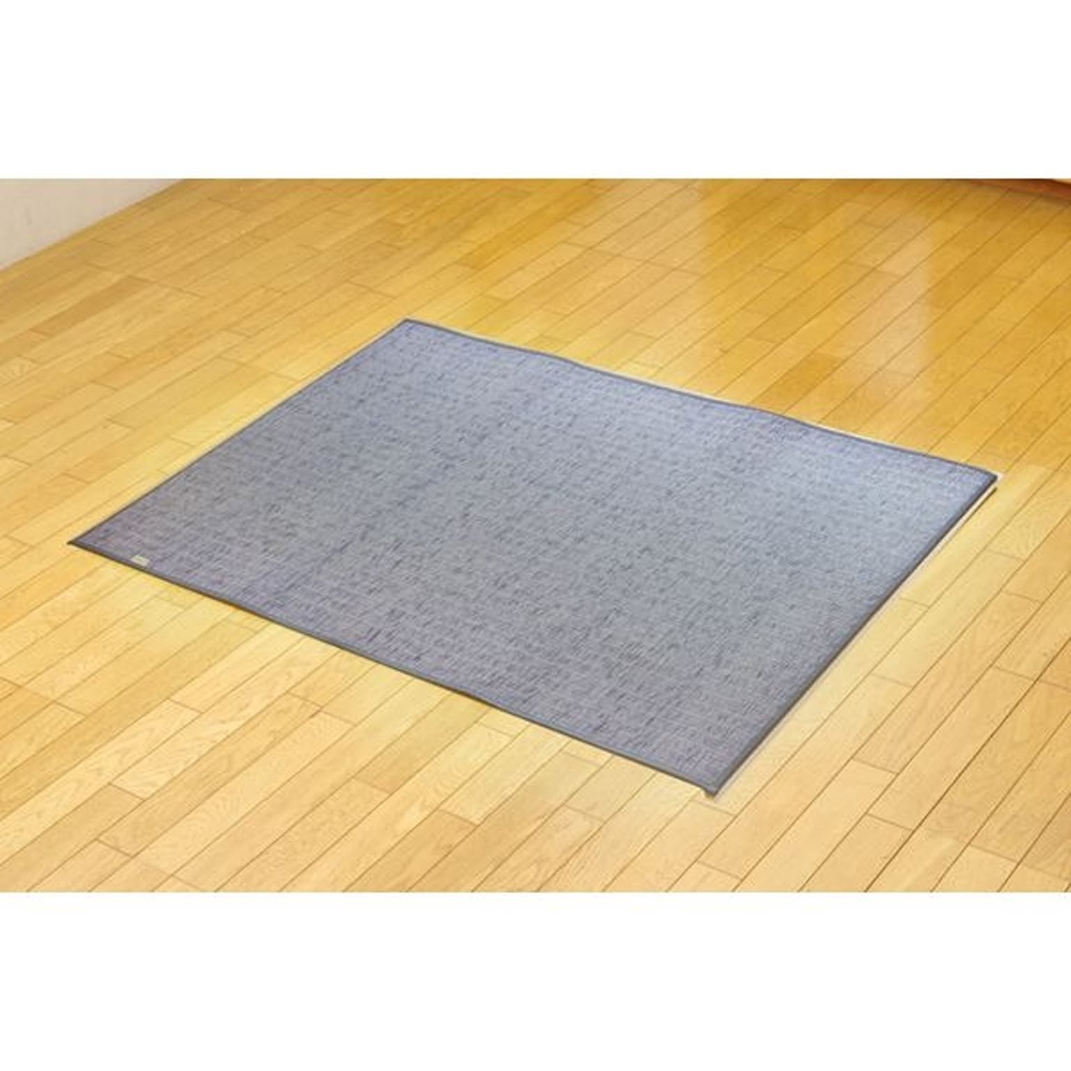 純国産 無地カラーい草ラグカーペット 『Fプラード』 グレー 95×130cm
