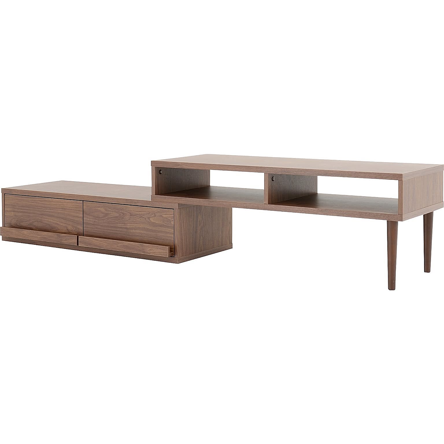 佐藤産業 FREX テレビ台 ローボード 木脚 105～190cm ホワイト - 通販