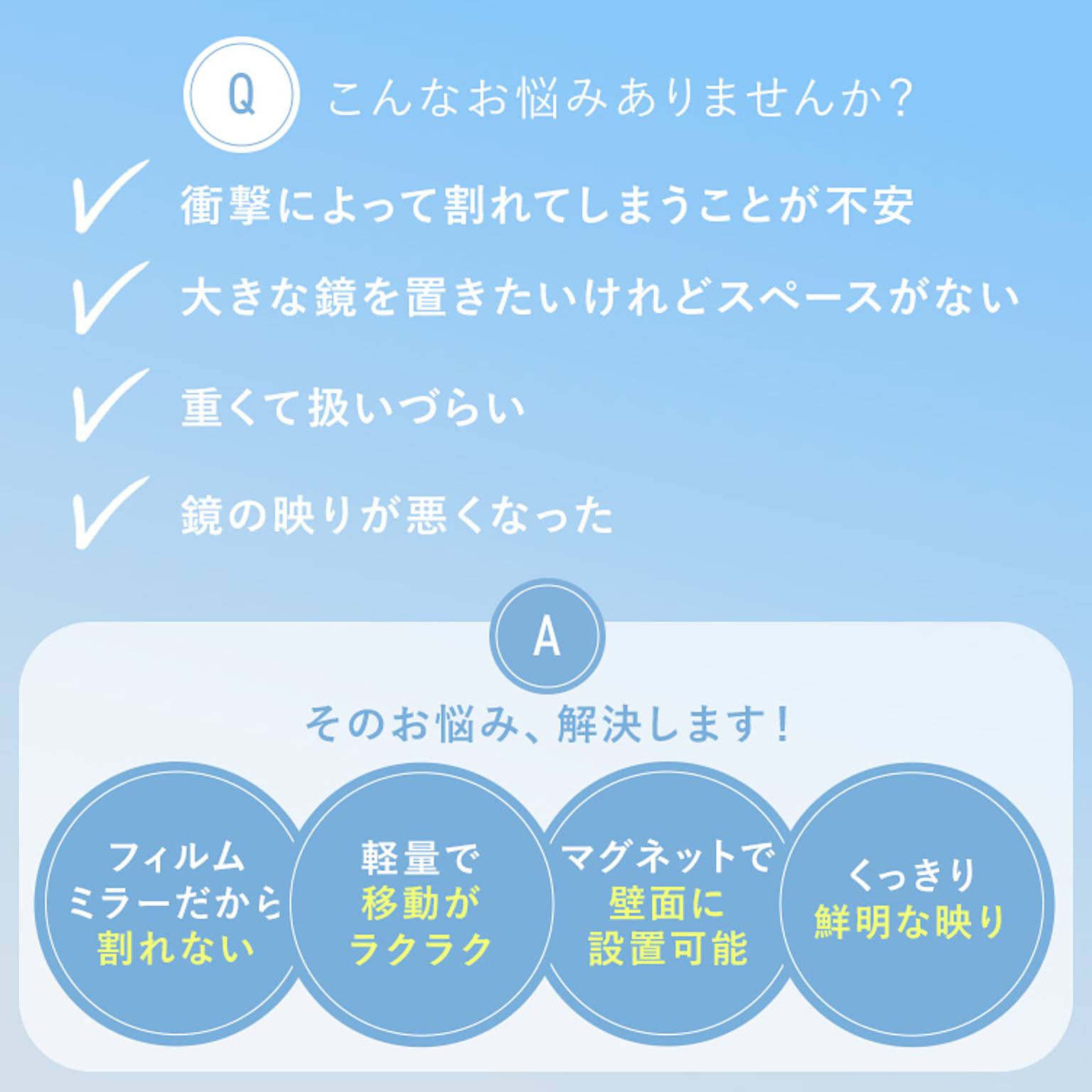 ウォールミラー・壁掛け鏡