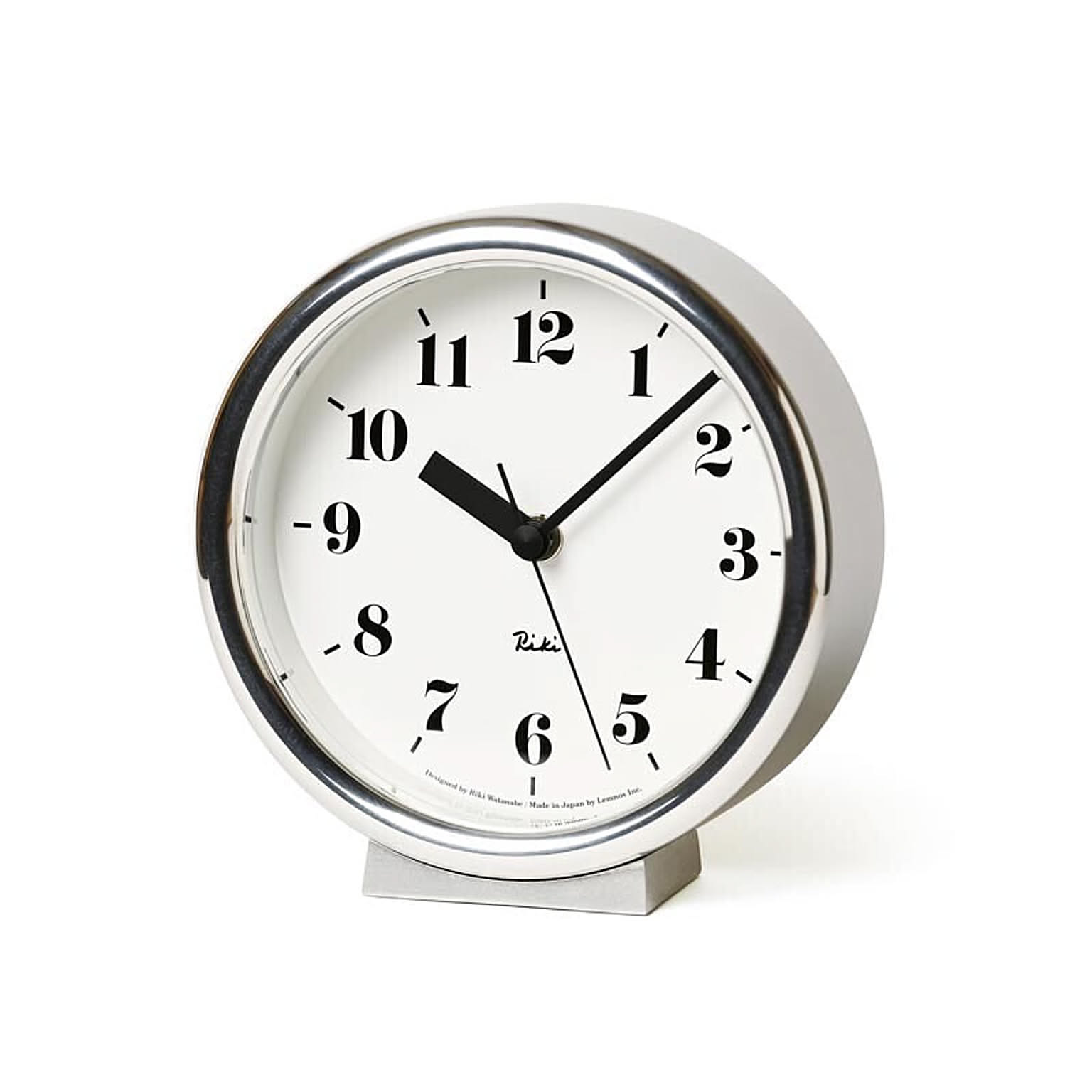 【Lemnos/レムノス】RIKI ALUMINUM CLOCK / リキ アルミニウム　クロック