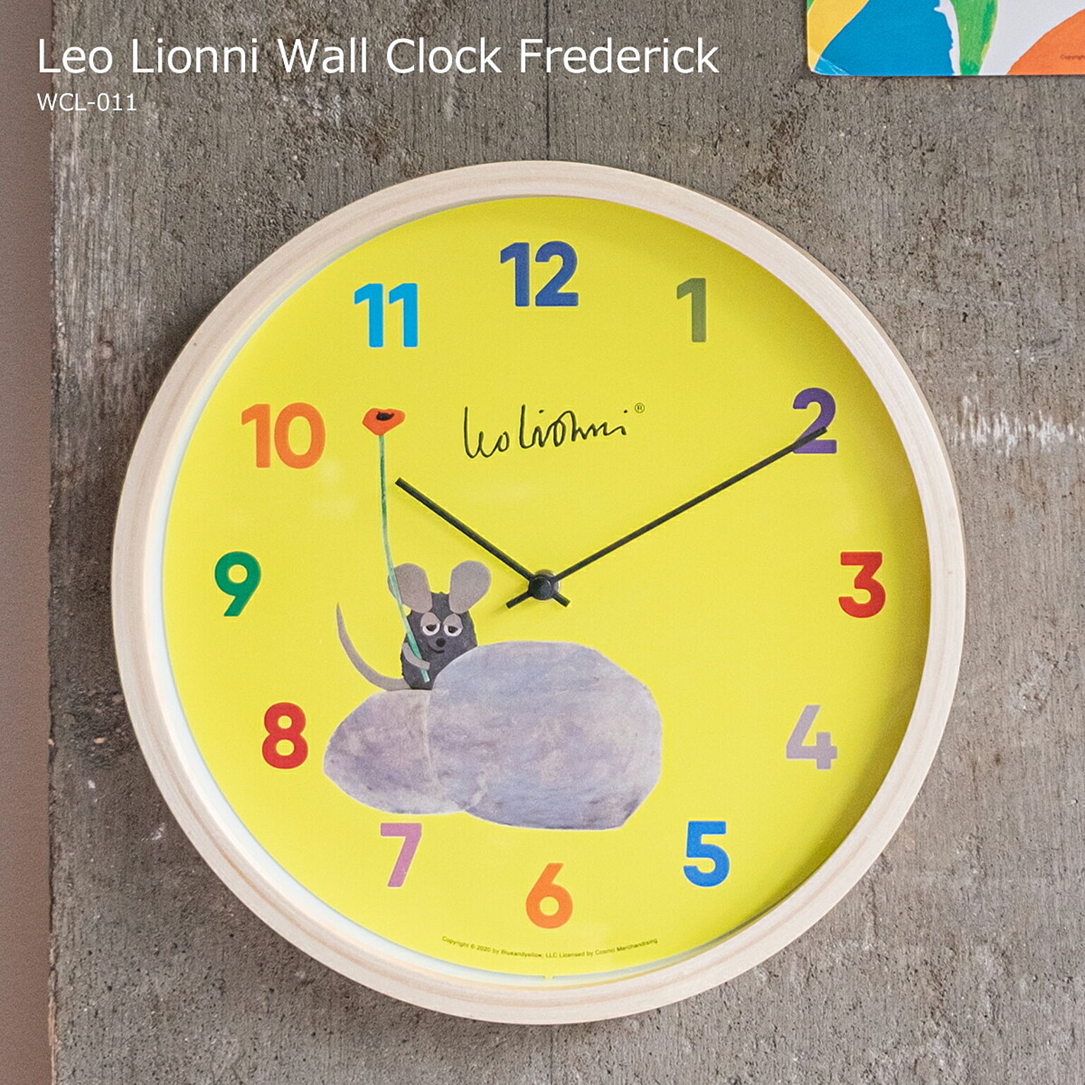 掛け時計 Leo Lionni Wall Clock Frederick（レオ・レオニ ウォールクロック フレデリック） / WCL-011