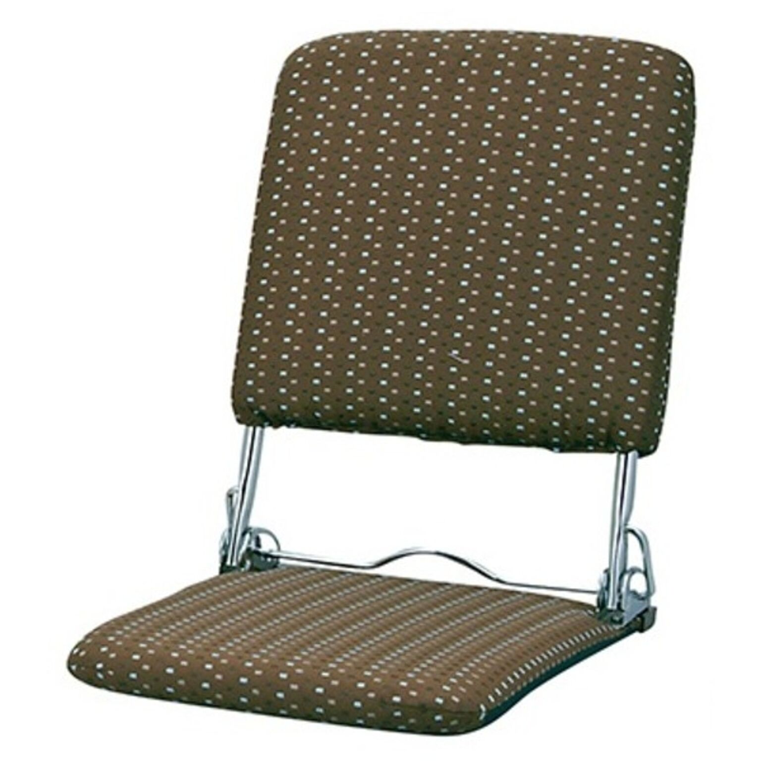 折りたたみ 座椅子 幅40cm ブラウン 3段リクライニング スチール 日本製 完成品 リビング ダイニング プレゼント