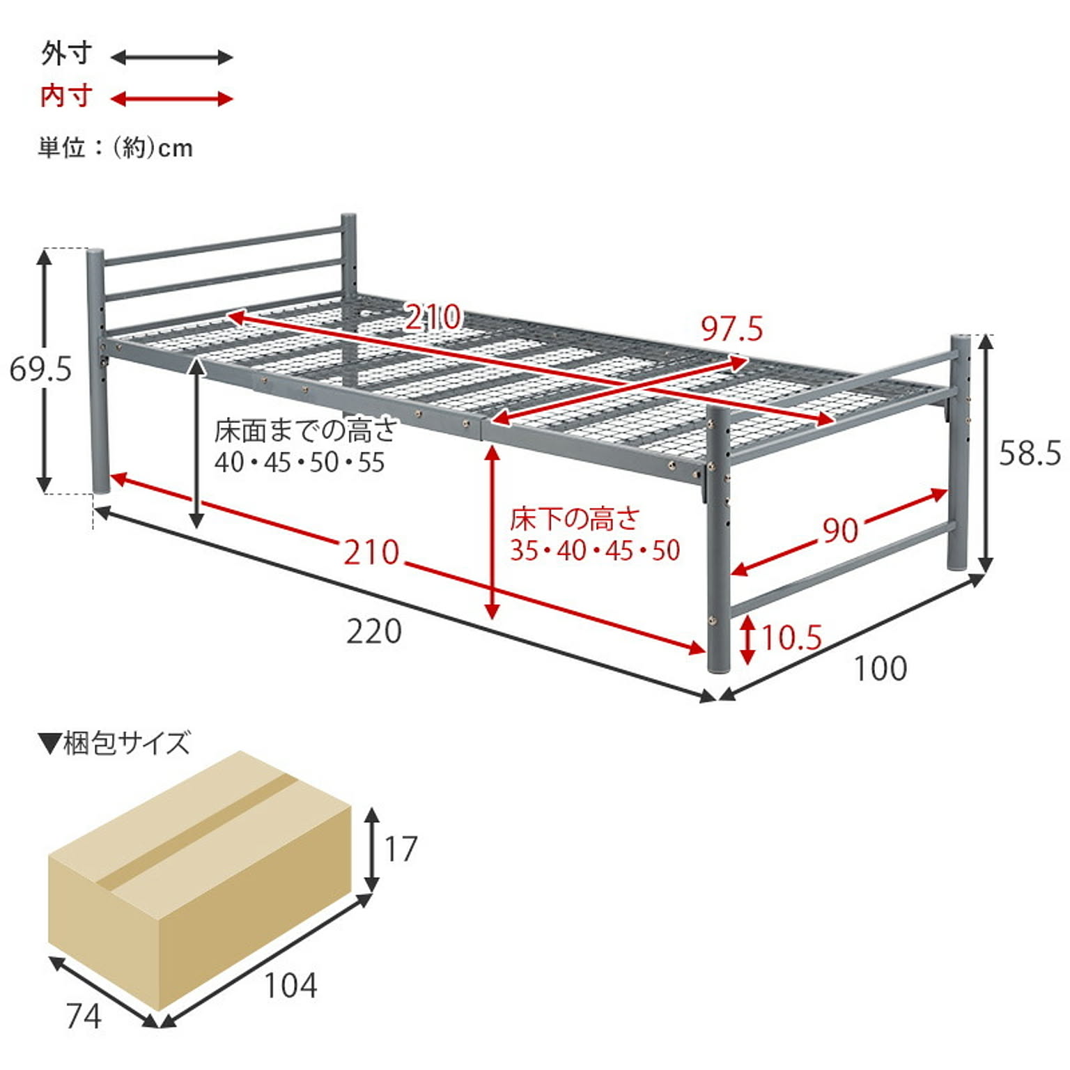 パイプベッド