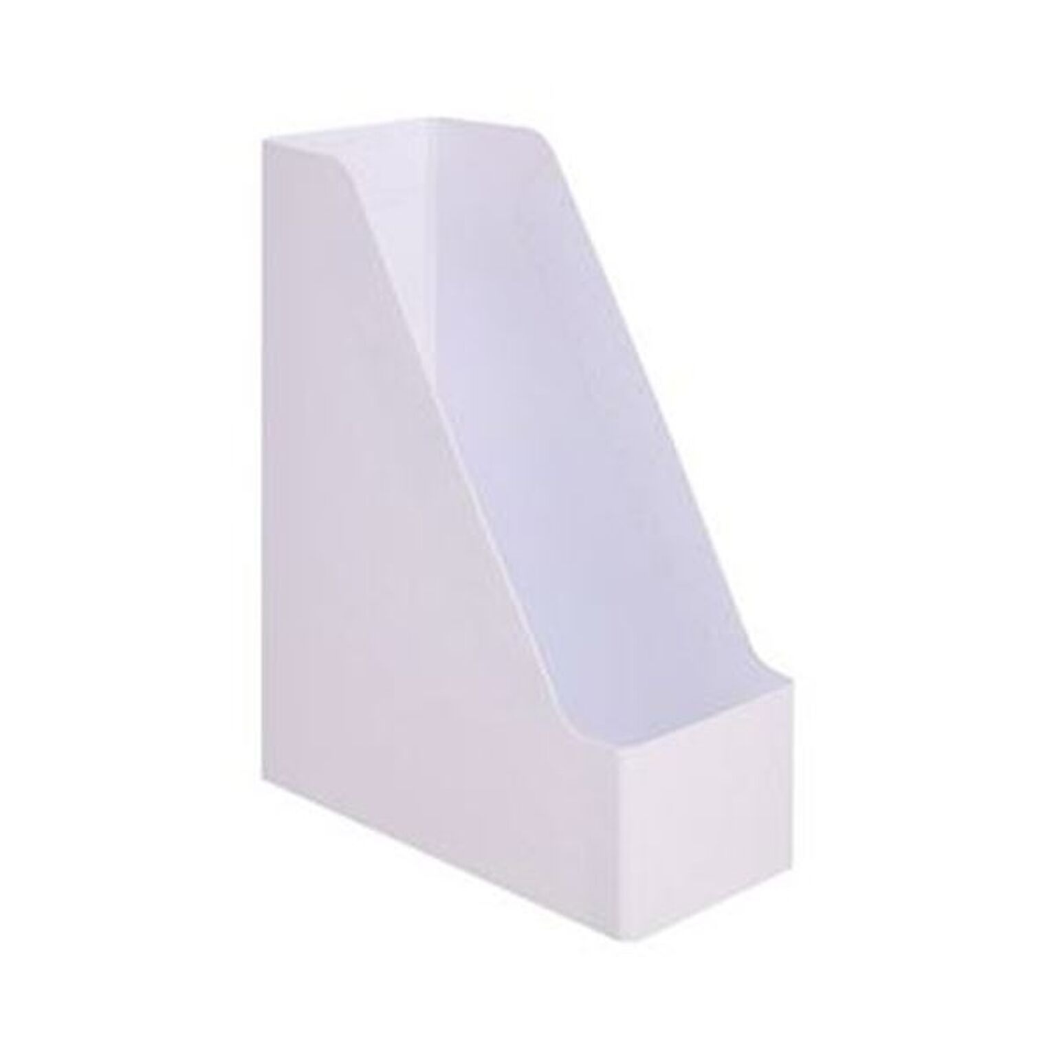 （まとめ）TANOSEE PP製ボックスファイル（組み立て式）A4タテ ホワイト 1セット（10個）【×5セット】