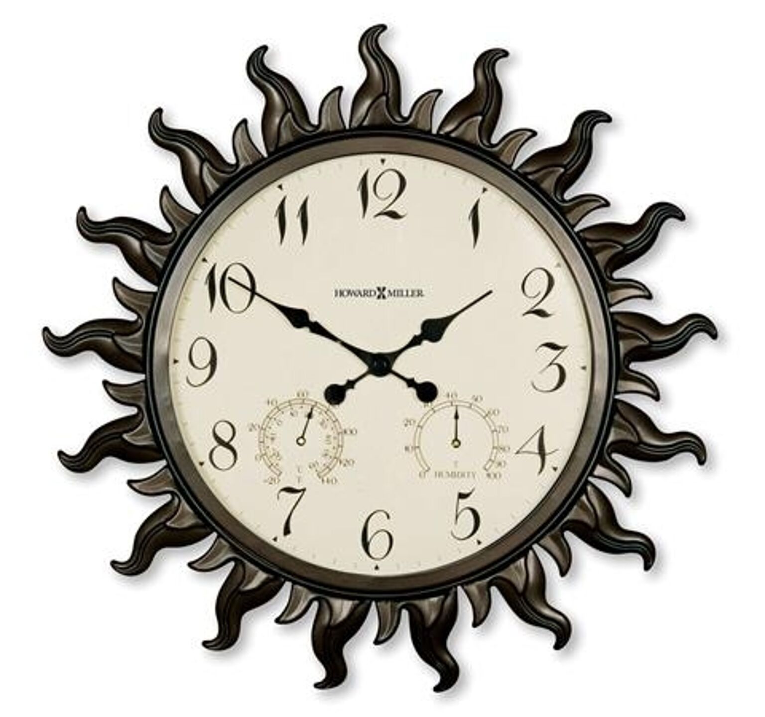 【正規輸入品】 アメリカ ハワードミラー 625-543 HOWARD MILLER SUNBURST II クオーツ（電池式） 掛け時計
