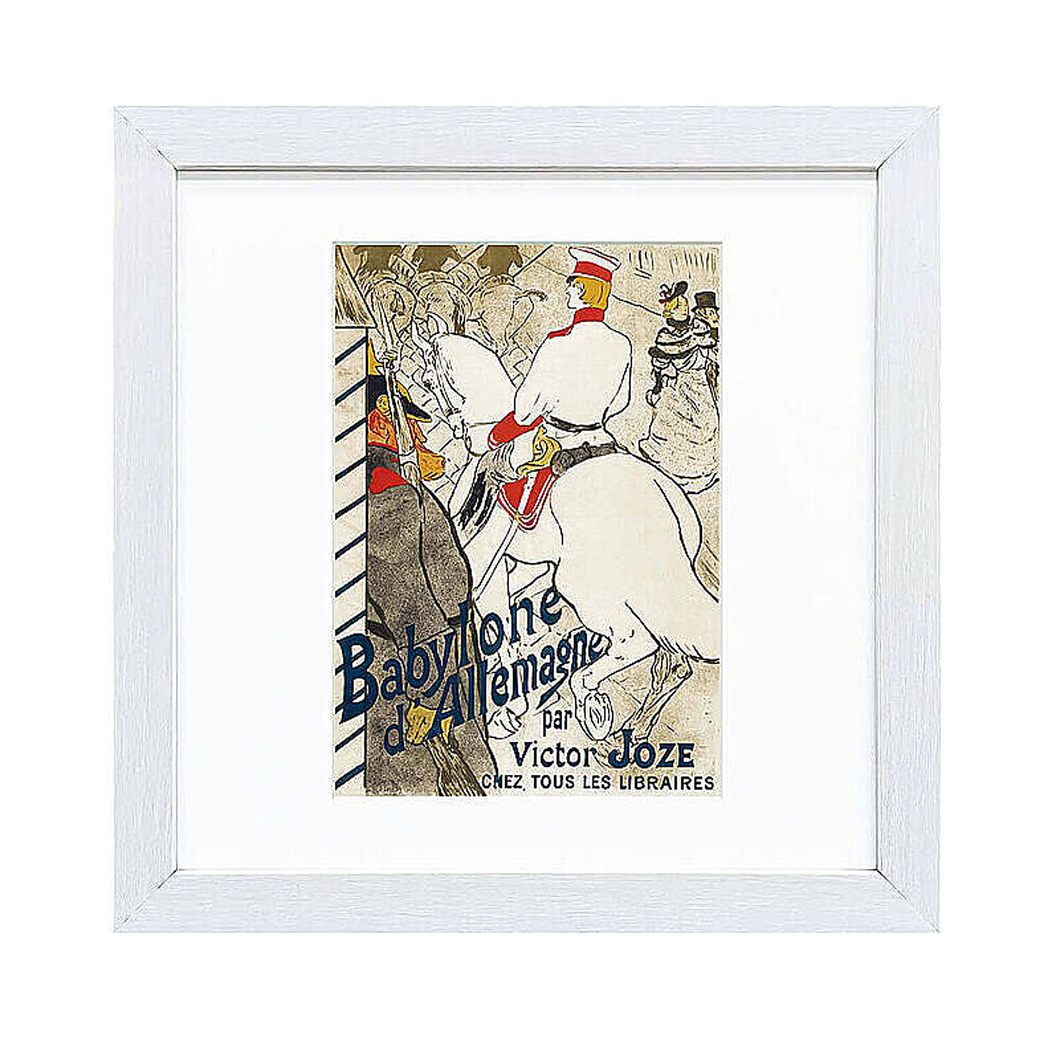 Henri Lautrec（アンリ ロートレック） ドイツのバビロン アートポスター（フレーム付き） m11495