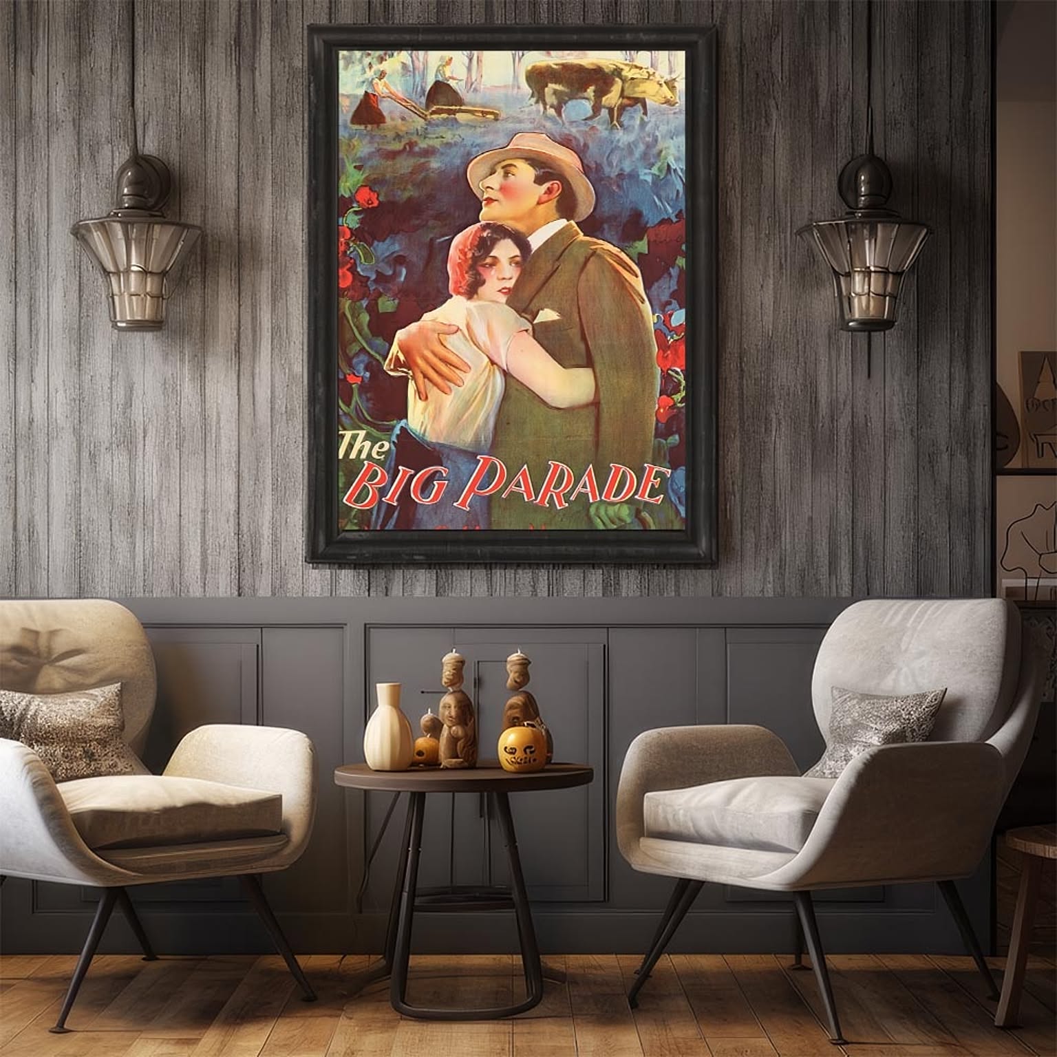 EFPI The Big Parade 超レトロ 古い 世界 ポスター インテリア