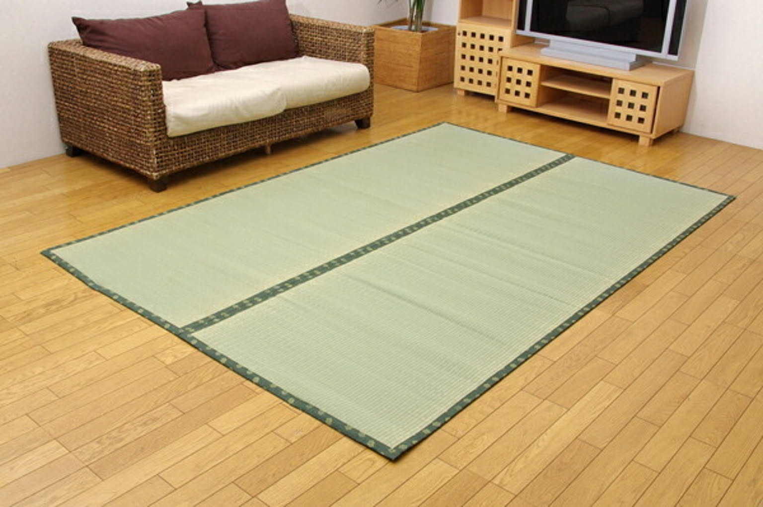 フリーカット い草 上敷き カーペット 『F竹』 本間6畳（約286×382cm）（裏:ウレタン張り） 通販 RoomClipショッピング