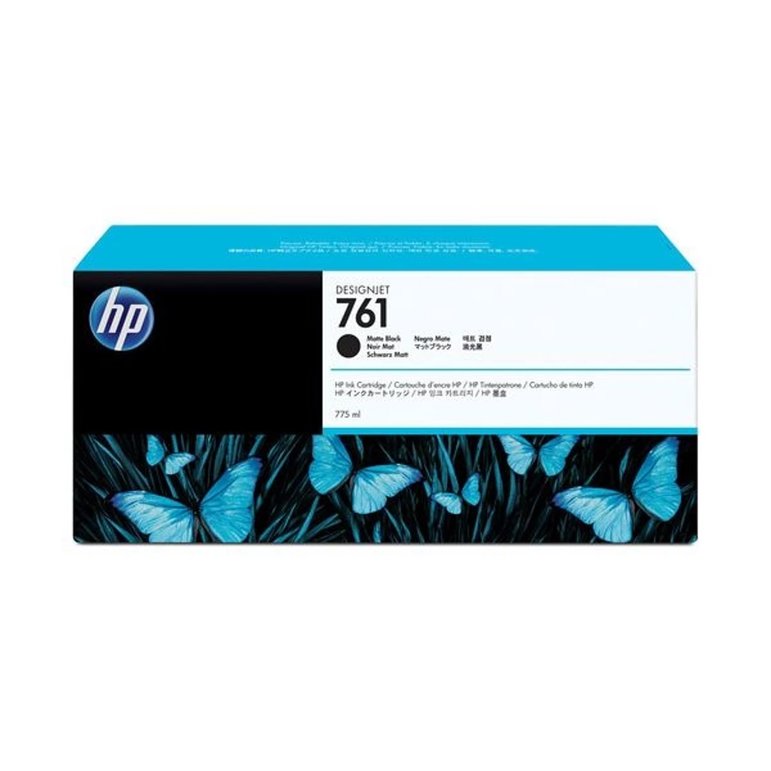 まとめ) HP761 インクカートリッジ マットブラック 775ml 顔料系