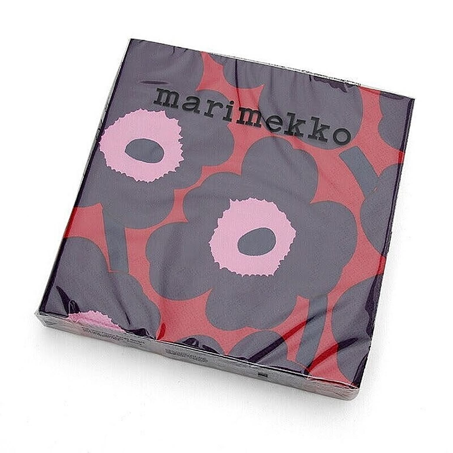 マリメッコ ペーパーナプキン ウニッコ レッドブルー 33x33cm 20枚入り marimekko UNIKKO