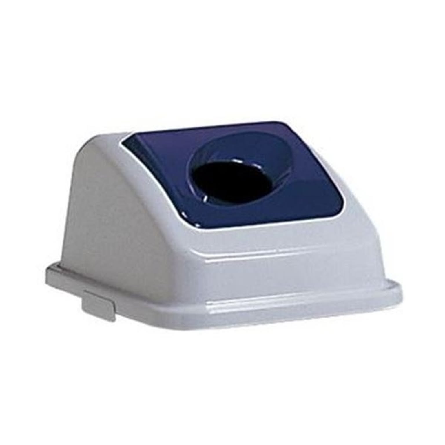 （まとめ）テラモト エコ分別カラーペール45 蓋あきかん（丸穴）紺 DS-252-231-7 1個（本体別売）【×10セット】