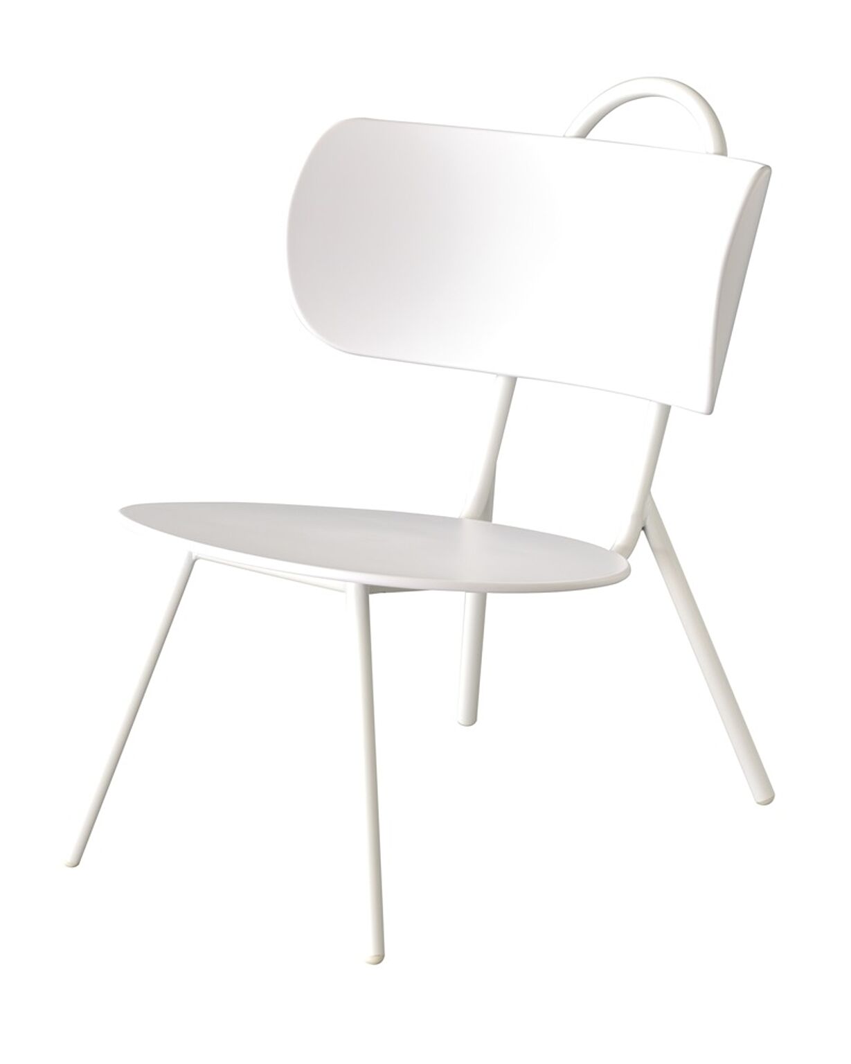 マオリ ローチェア W57×D70×H71×SH36.5 ホワイト チェア 椅子 いす ローチェア 低め ポリプロピレン 座面広め 直径49cm 背もたれ付き くつろぎ ゆったり かわいい 