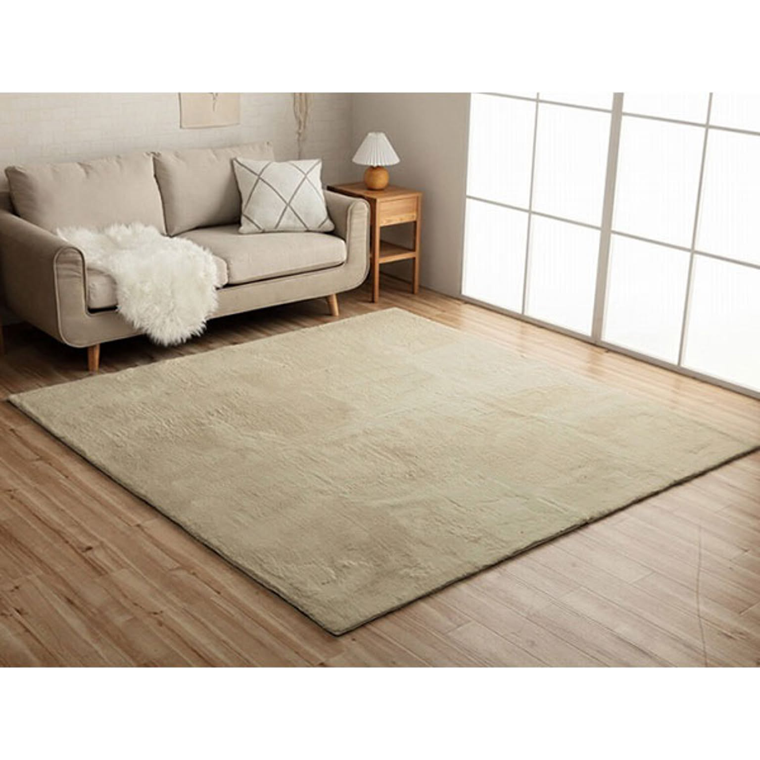 ラピアス ラグ PGY 200×200cm イケヒコ イケヒコ・コーポレーション 1280311131203
