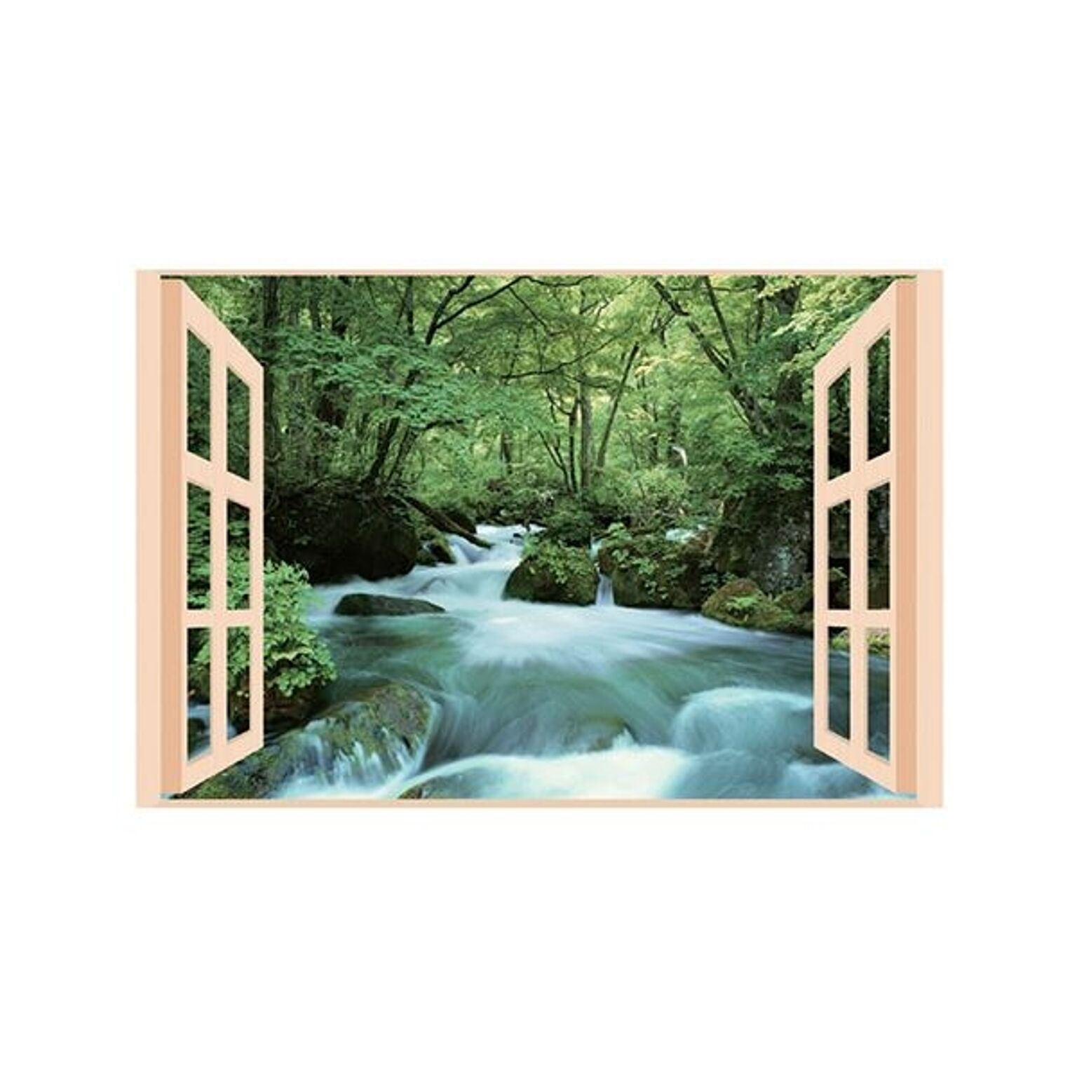 （まとめ） 昭プラ お風呂のポスター 四季彩 奥入瀬の渓流 8095652 【×2セット】