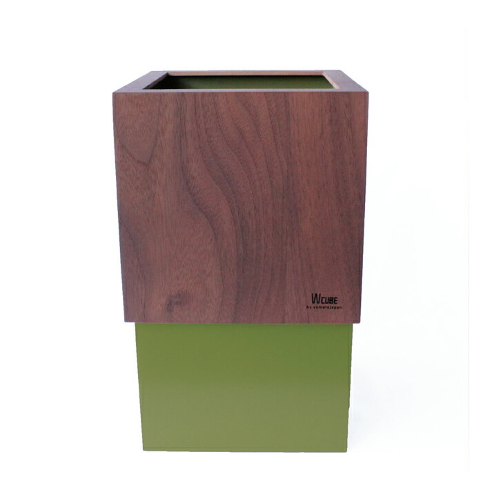 ゴミ箱 ダストボックス 北欧 ごみ箱 日本製 木製 10L ウォールナット シンプル 職人の手作り リビング W CUBE ヤマト工芸