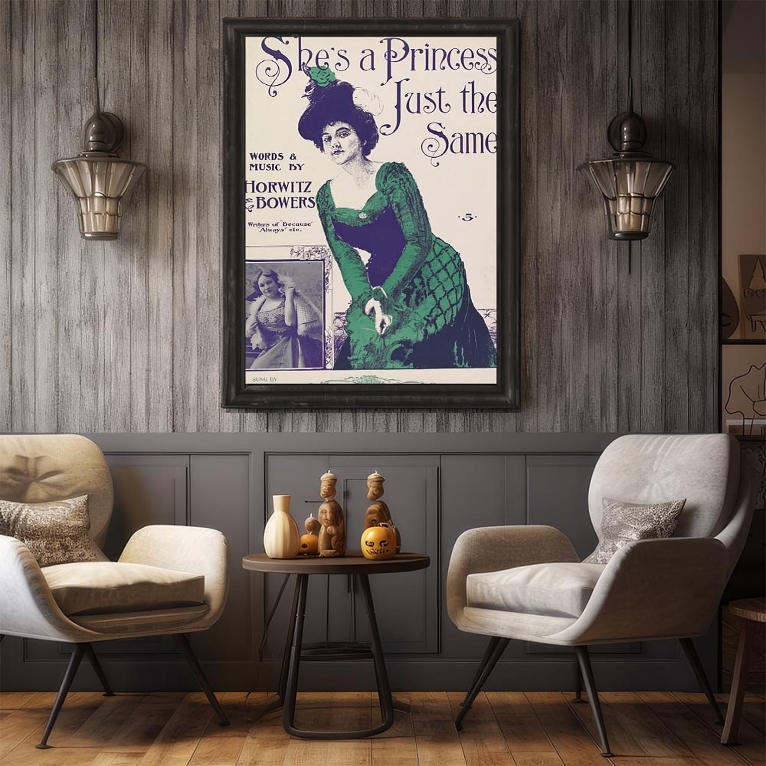 ベリポン大当たり‼︎ 直筆ポスター EFPI She's_a_princess_just_the_same超古いポスター 復刻 デジタル