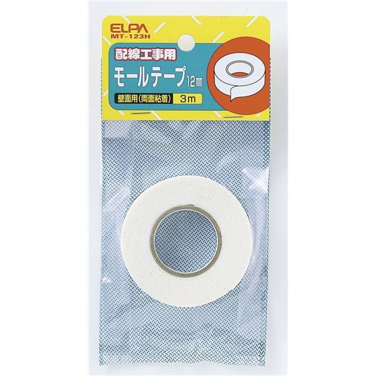 （まとめ） ELPA 幅モール用両面テープ 12mm 3m MT-123H 【×30セット】