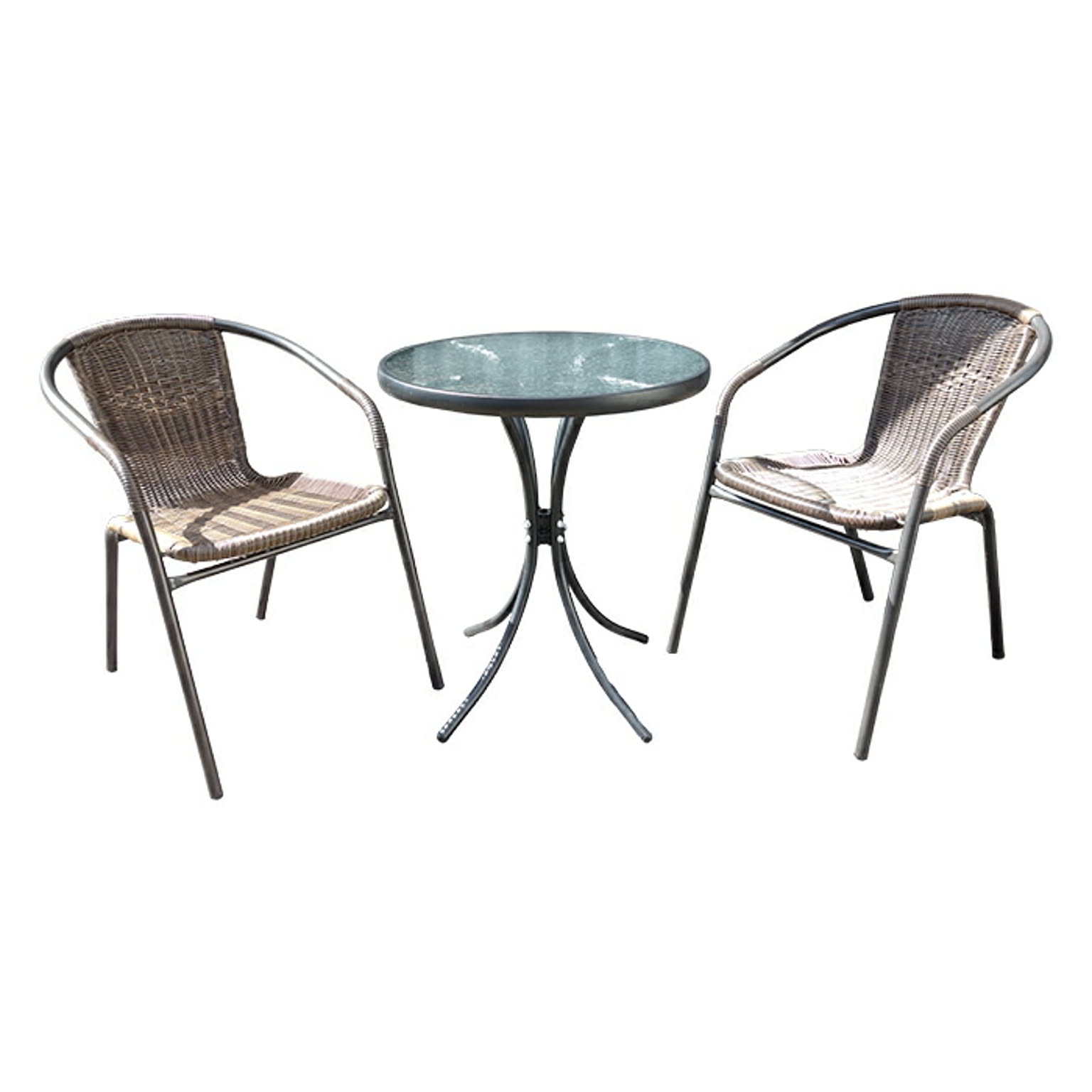 テーブル1台 チェア2脚 セット 組立式 TAN-723 幅600x奥行600x高さ680mm 谷村実業