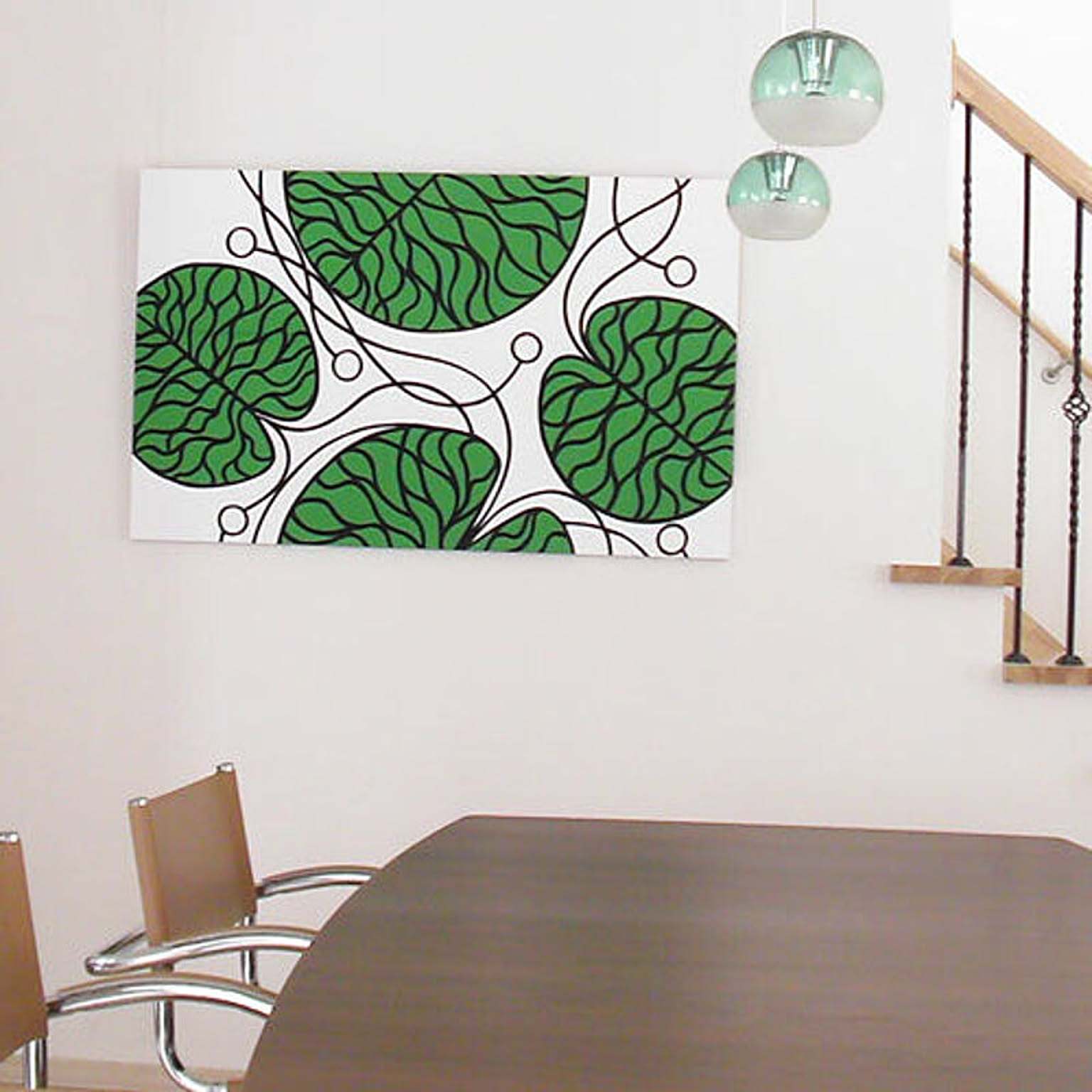 ファブリックパネル マリメッコ BOTTNA/GREEN 120×75cm