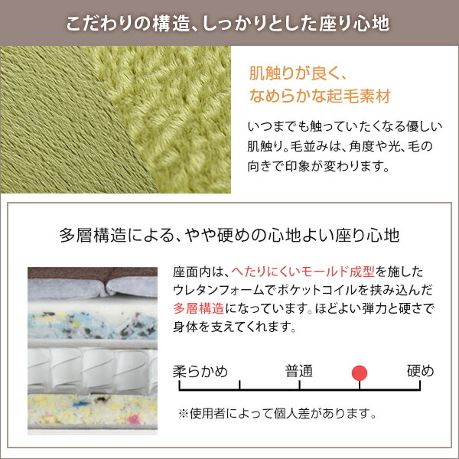 リクライニングソファ