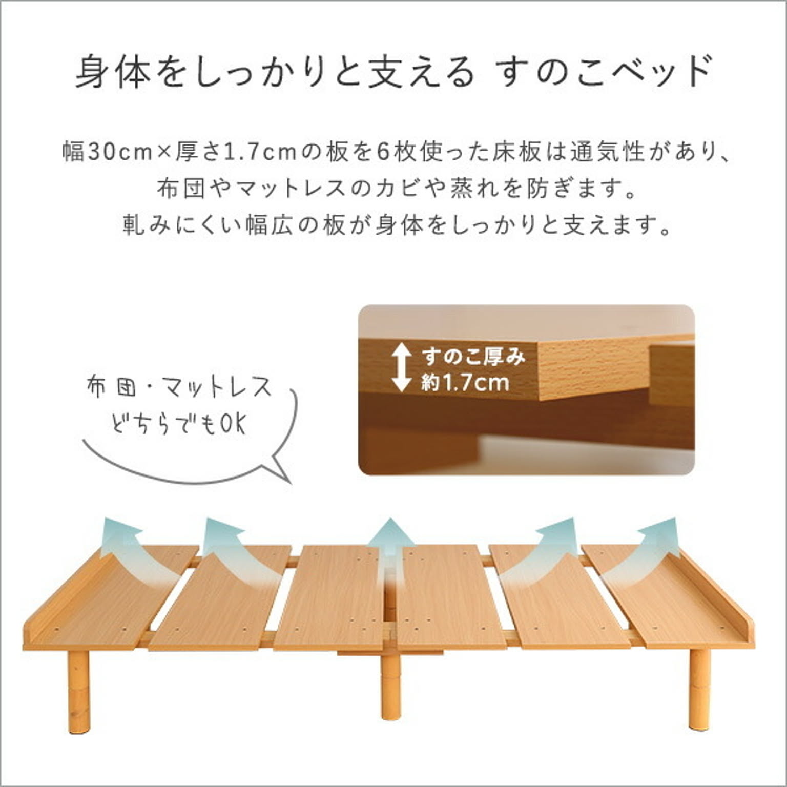 すのこベッド