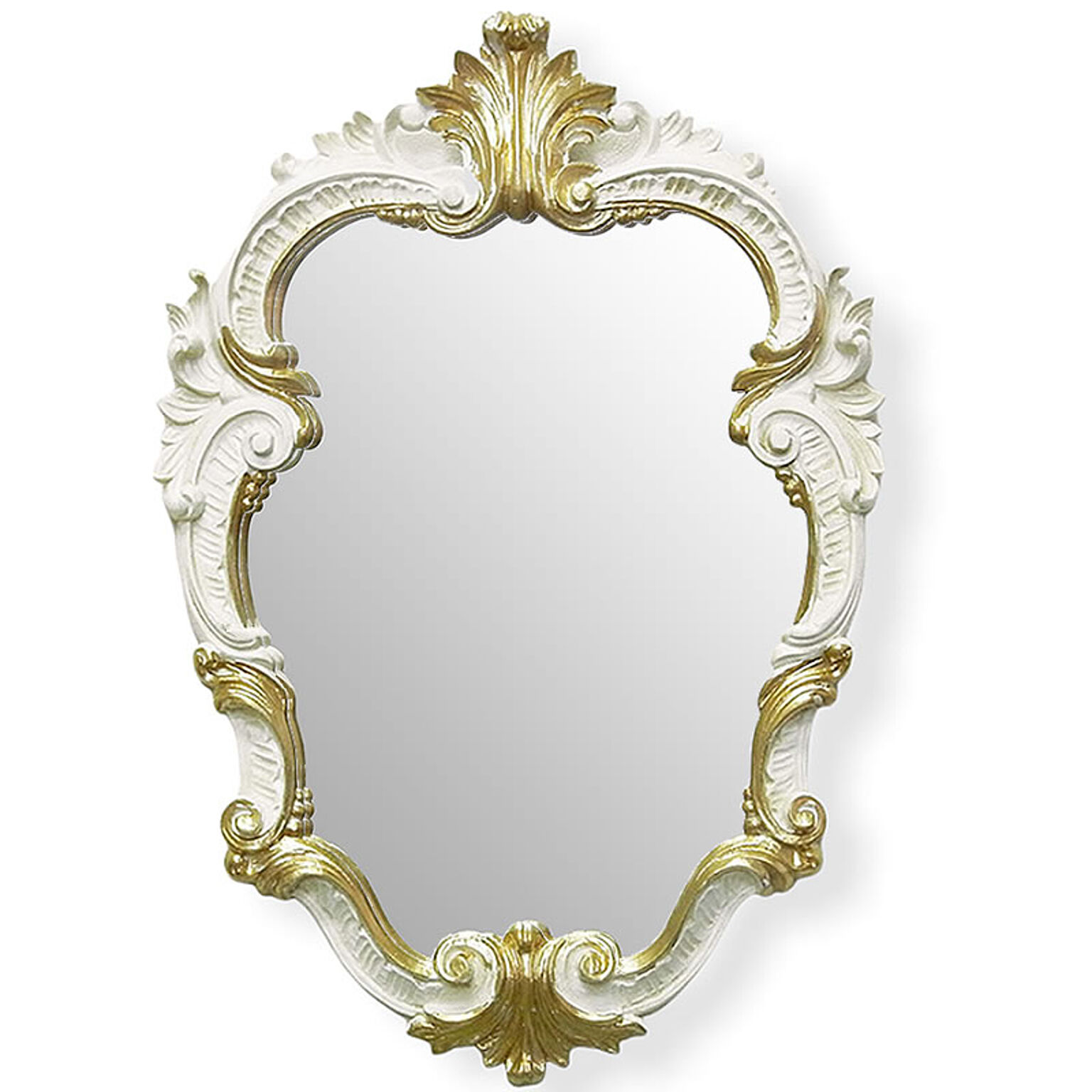 鏡 壁掛け イタリア製 クラシックミラー Mirror アイボリー ユーロマルキ 通販 家具とインテリアの通販【RoomClipショッピング】