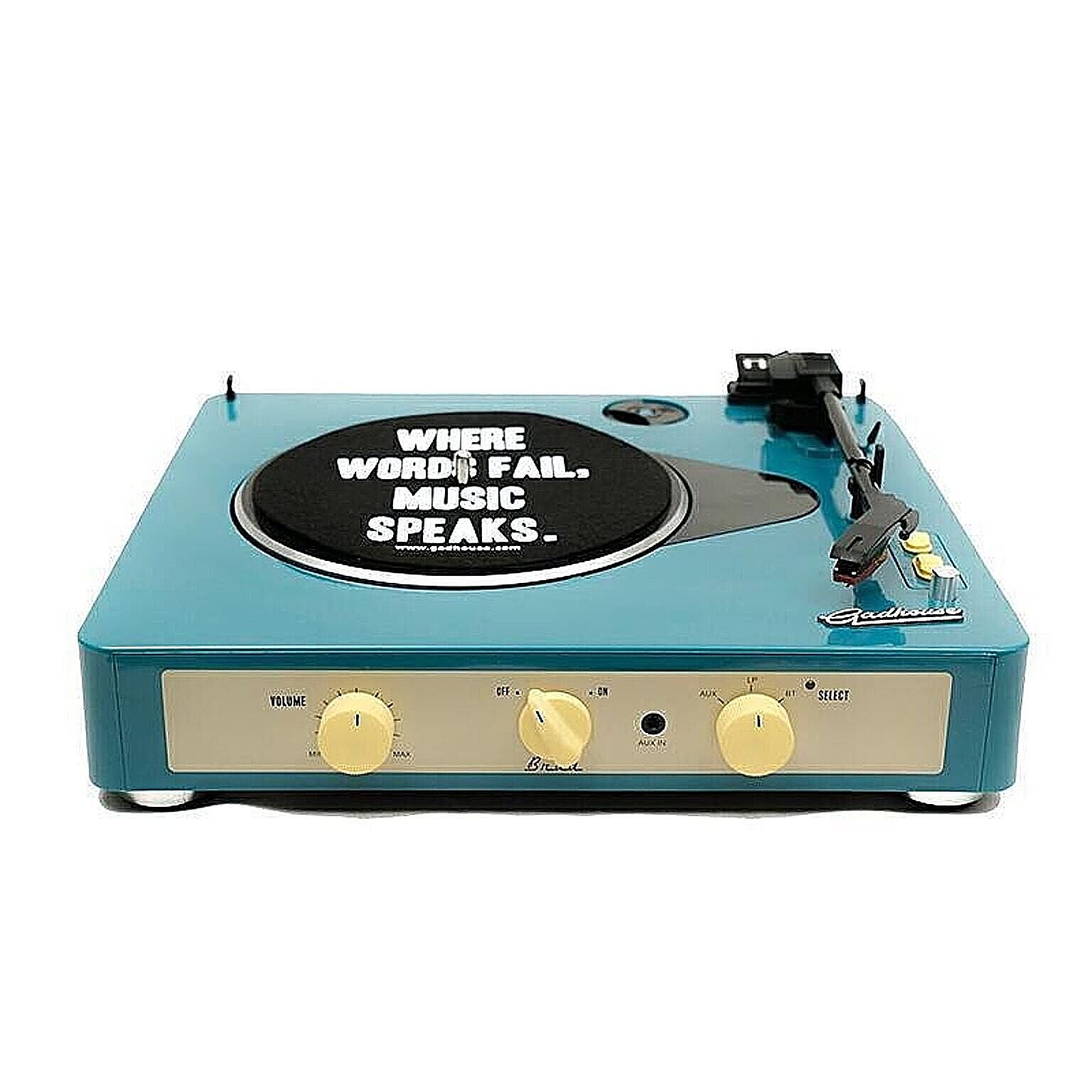 Brad Retro record player ブラッド レトロレコードプレーヤー GAD001 ターンテーブル/スピーカー内蔵/78回転対応/SP版対応/ベルトドライブ/Bluetooth