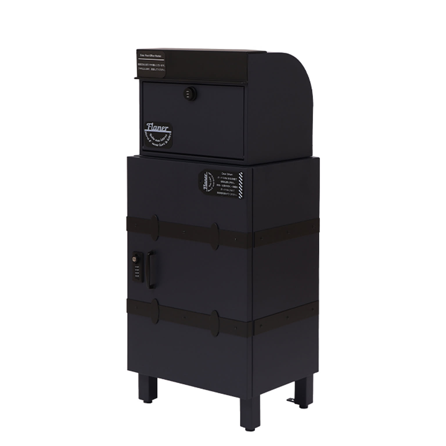 宅配ボックス 戸建 後付け 置き型 おしゃれ ポスト 一体 型 宅配ボックス付きポスト 北欧 スタンド型 ダイヤル式 郵便受け メールボックス 大容量 フラネ