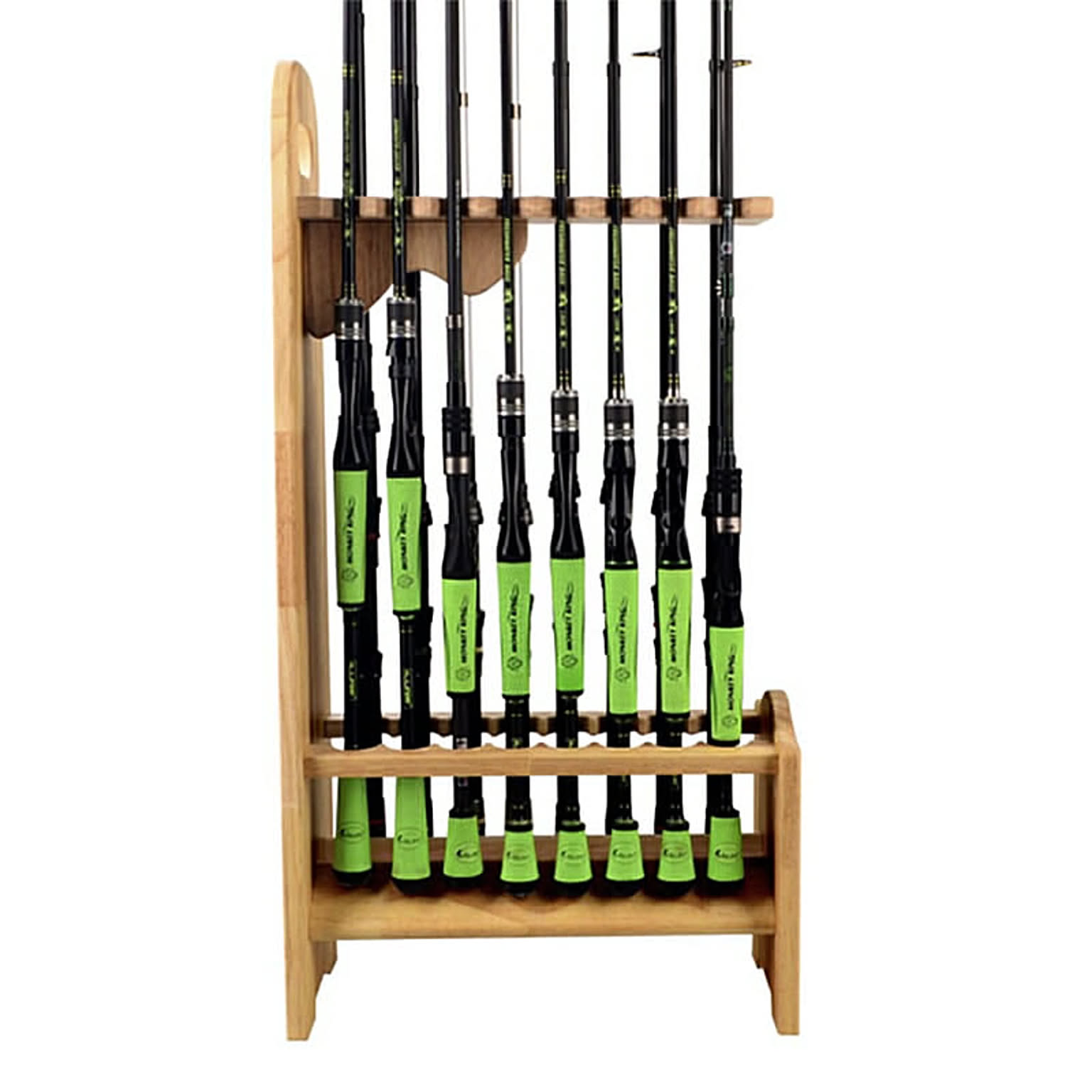 【在庫限り】釣具 ロッドホルダー 木製 16本 DIYロッドスタンド 釣竿 収納 竿掛け おしゃれ ナチュラル 釣り竿ラック 釣り フィッシング 収納棚 釣竿立て