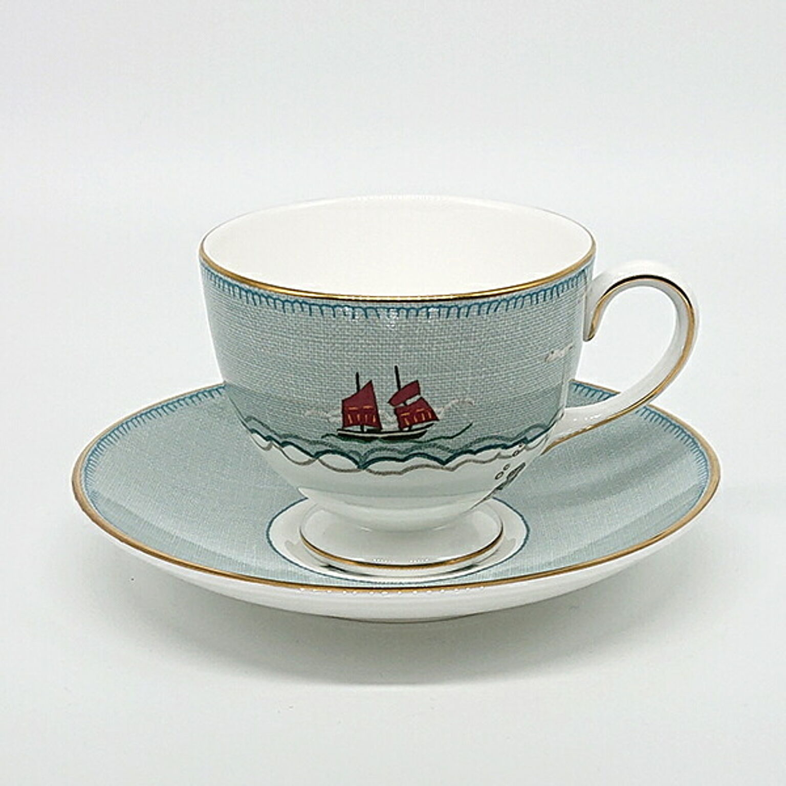 ウェッジウッド　セイラーズ フェアウェル　ティーカップ&ソーサー（珈琲紅茶兼用）　イギリス　洋食器　ブランド